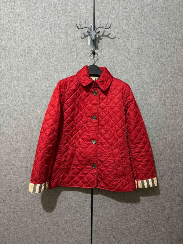 Burberry Burberry XS Red Polyester Women's Jacket Size XS / US 0-2 / IT 36-38 - 1 Thumbnail