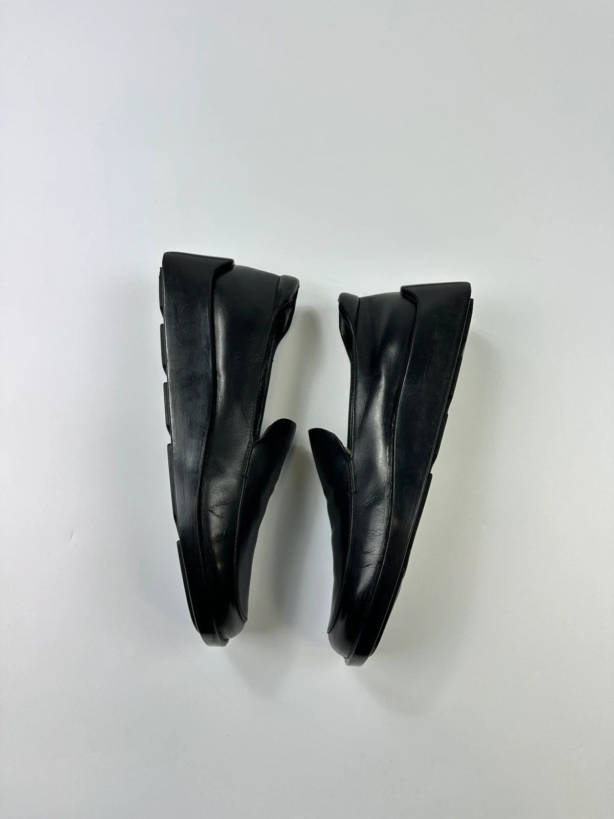 Prada Prada Milano SS1998 Black Leather Plateform Shoes Loafer Size US 8 / IT 38 - 6 Thumbnail