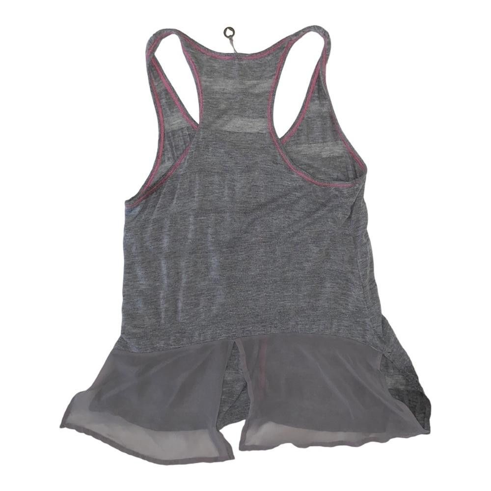 Designer Robin K l Lightweight Sheer W/ Pink Stitching Tank Size S / US 4 / IT 40 - 2 Thumbnail