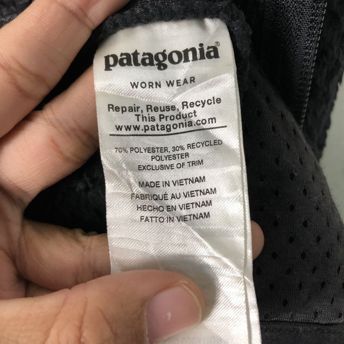 Patagonia 🔥RICH BLACK VINTAGE FLEECE JACKET PATAGONIA DIP PILE Size US XL / EU 56 / 4 - 23 Thumbnail