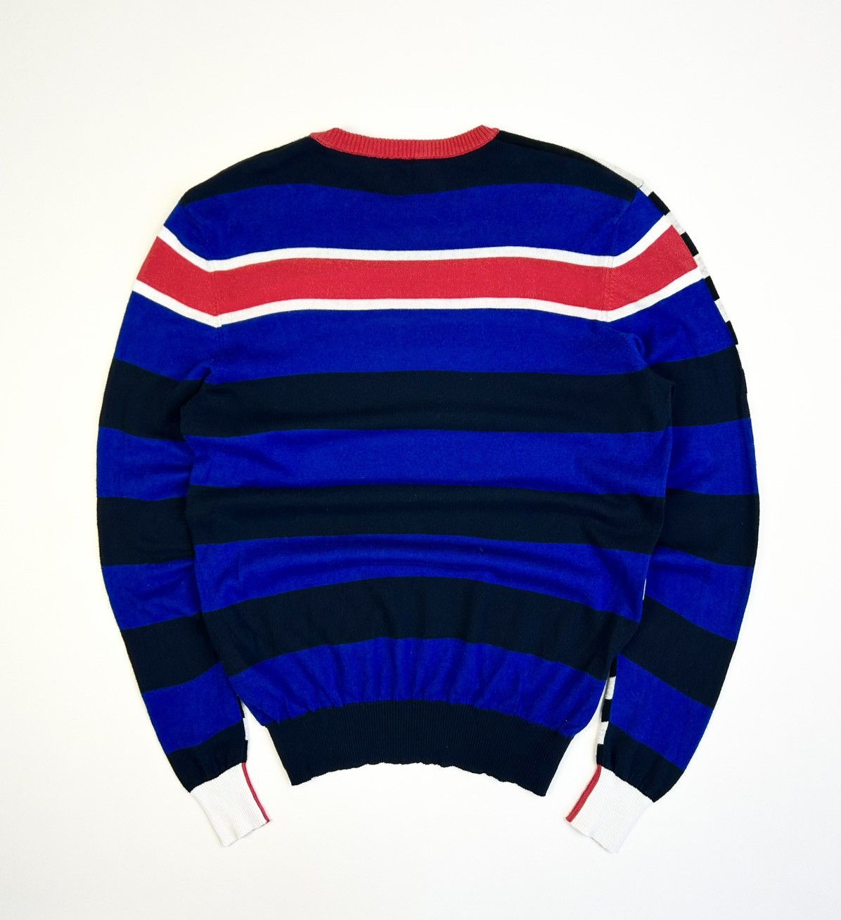 Diesel × Vintage Vintage Diesel Striped Pullover Avant-Garde Sweater Y2K Size US L / EU 52-54 / 3 - 3 Thumbnail