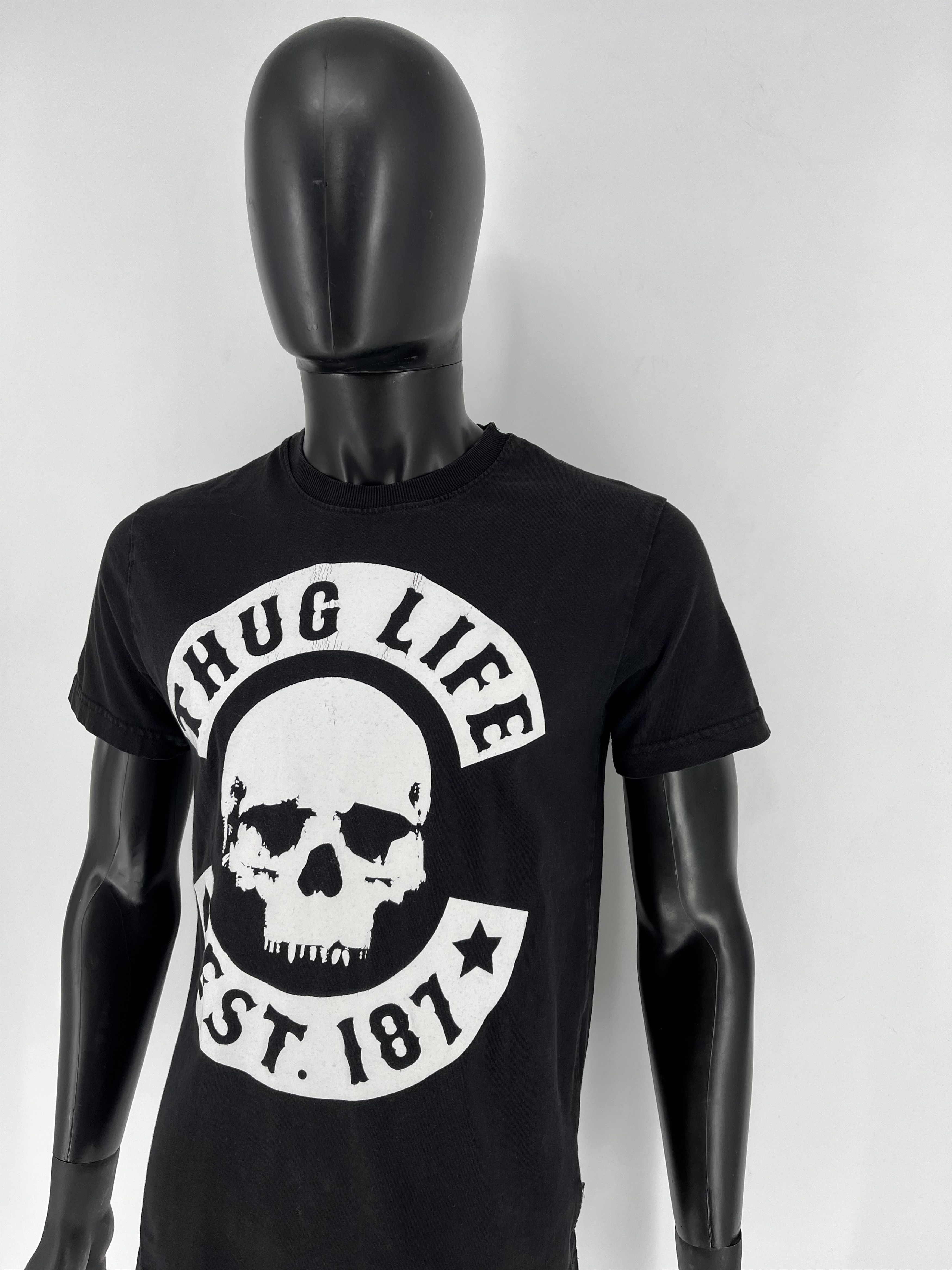 Band Tees × Vintage Vintage Y2k Thug Life vintage USA streetwear tee Skull tee Size US M / EU 48-50 / 2 - 4 Thumbnail