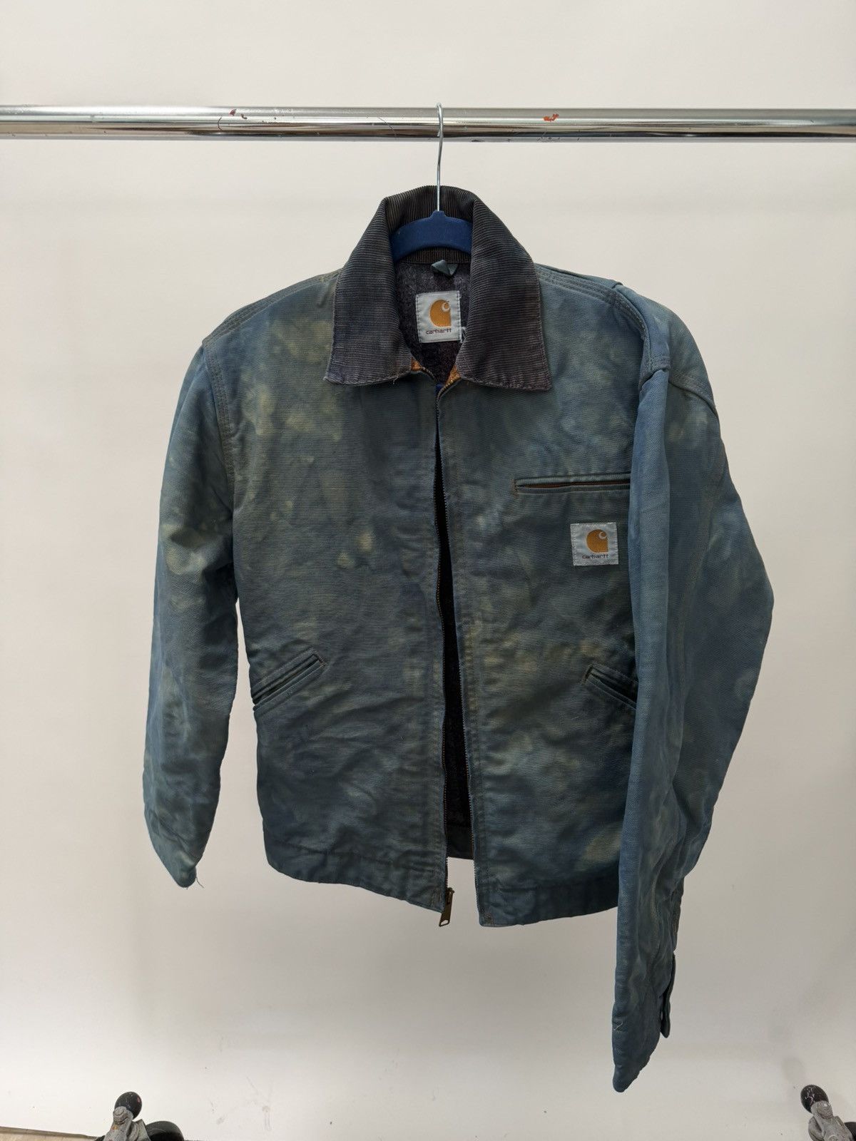 Carhartt Tie Dyed Vintage Carhartt Detroit work jacket Size S / US 4 / IT 40 - 1 Thumbnail