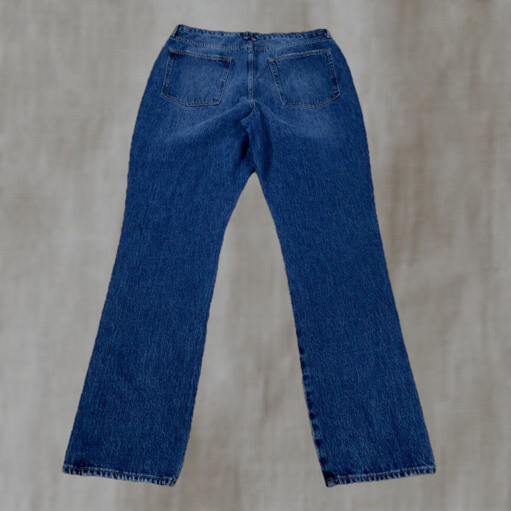 Good American Good American Jeans Women 15 Skinny High Rise Waist Med Wash Faded Pants Ladies Blue Size 36" / US 14 / IT 50 - 1 Thumbnail