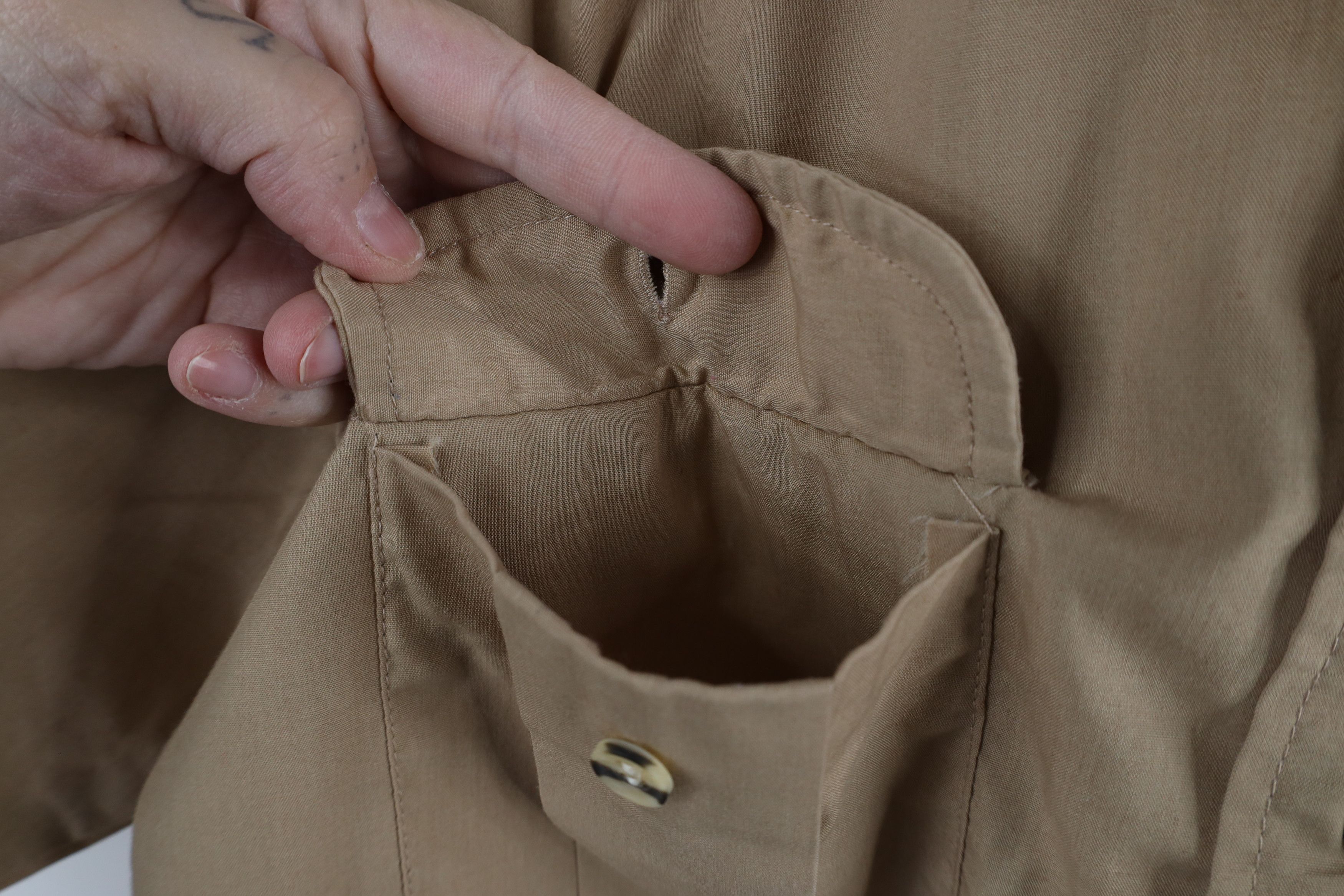 Vintage Vintage 90s Streetwear Military Safari Bush Button Shirt Size US S / EU 44-46 / 1 - 6 Thumbnail