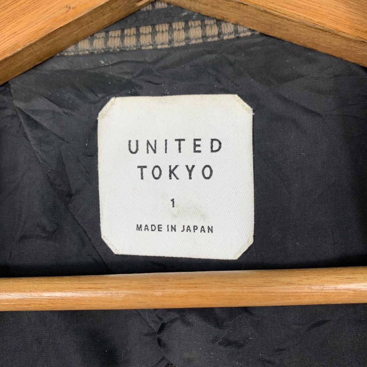 Japanese Brand UNITED TOKYO Small Check Suit Jacket Blazers ##2060-C89 Size US XS / EU 42 / 0 - 15 Thumbnail