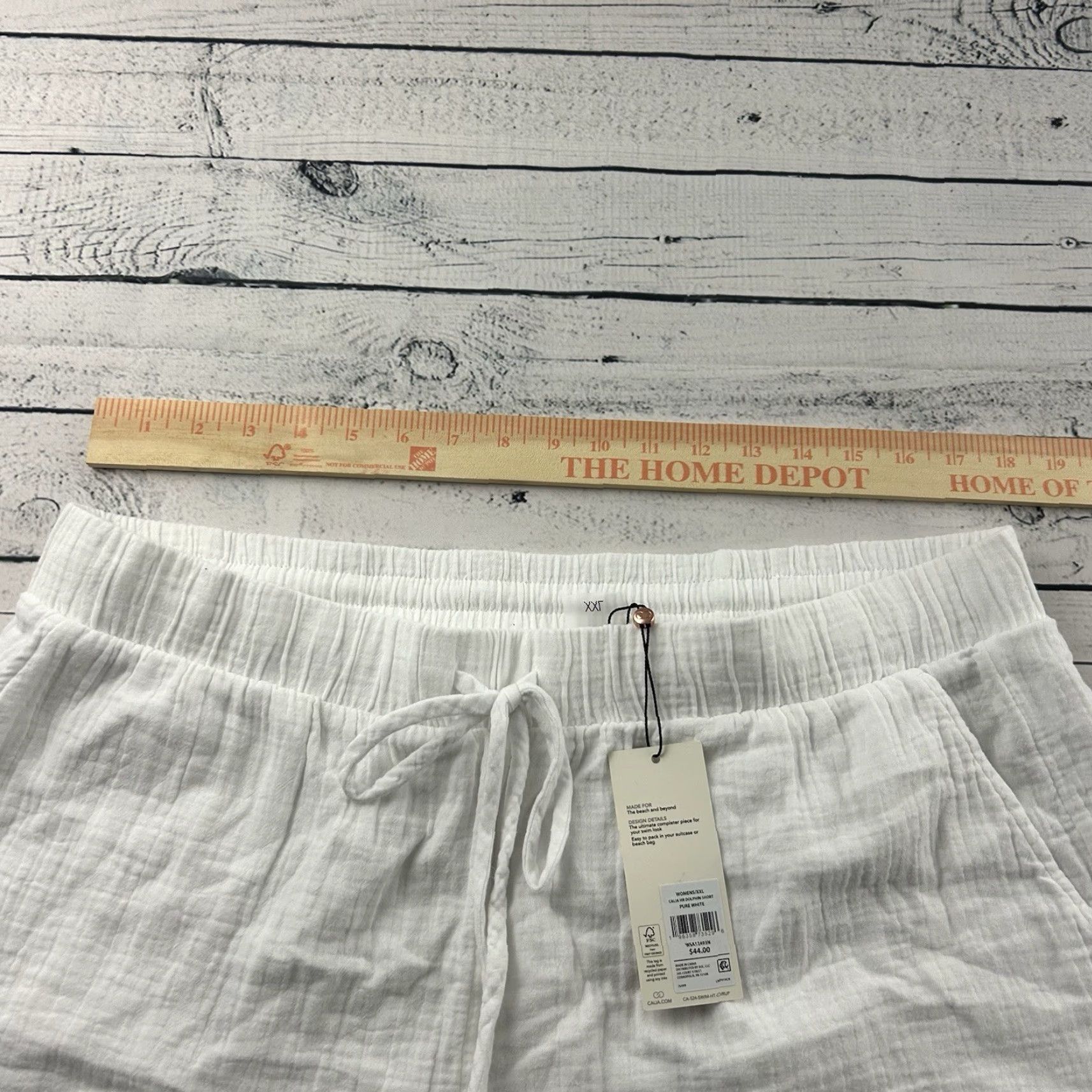 Vintage Calia Carrie Underwood HR Dolphin Beach Shorts Women's XXL White Beach Shorts Nike? Size 40" / US 18 - 5 Thumbnail