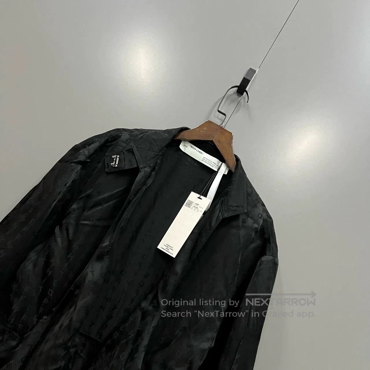 Off-White OFF-WHITE All-Over Letter Logo Silk Dress. Size M / US 6-8 / IT 42-44 - 2 Thumbnail