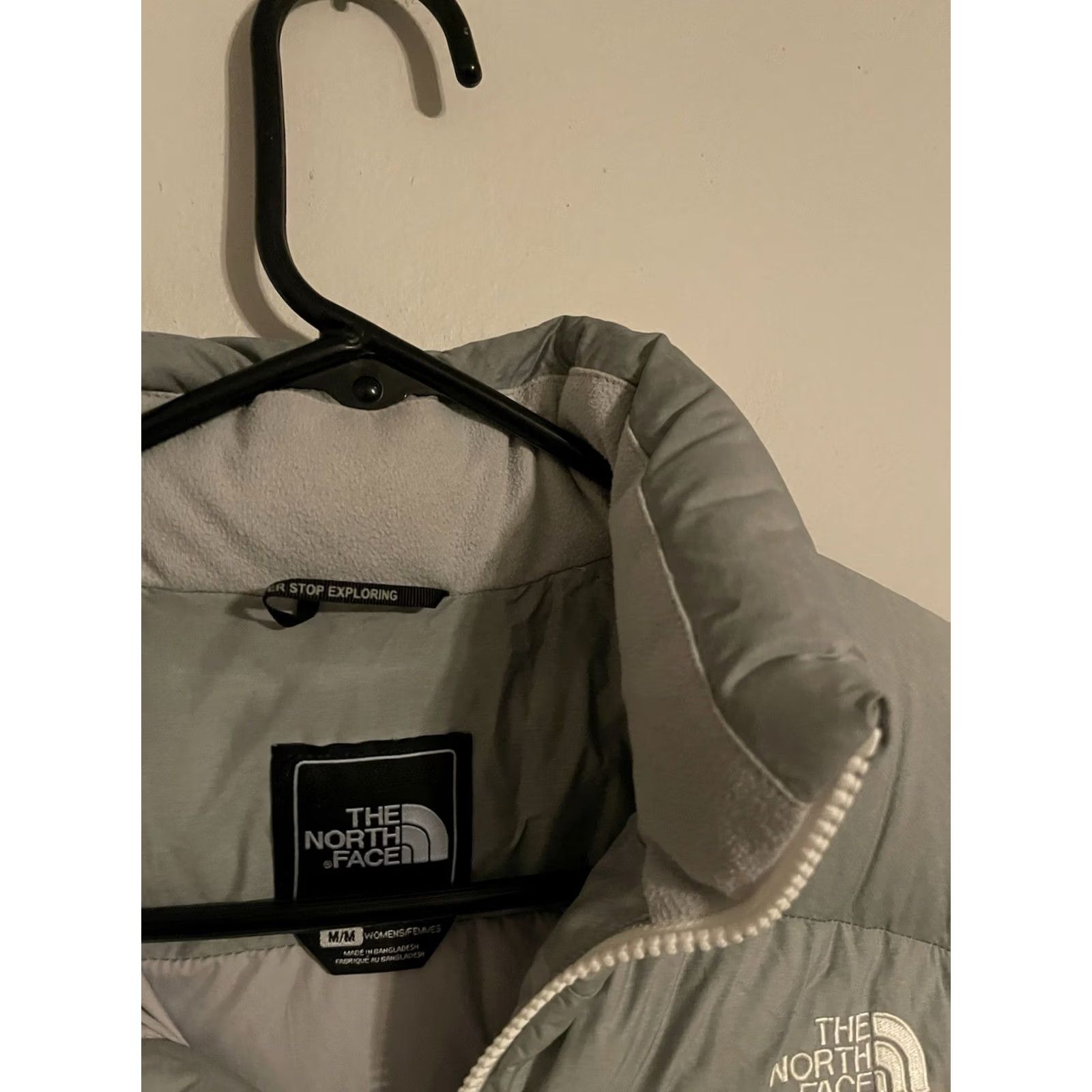 The North Face VINTAGE The North Face Nuptse Vest - Gray 700 Fill Goose Down Puffer Jacket - Women's M Size M / US 6-8 / IT 42-44 - 3 Thumbnail