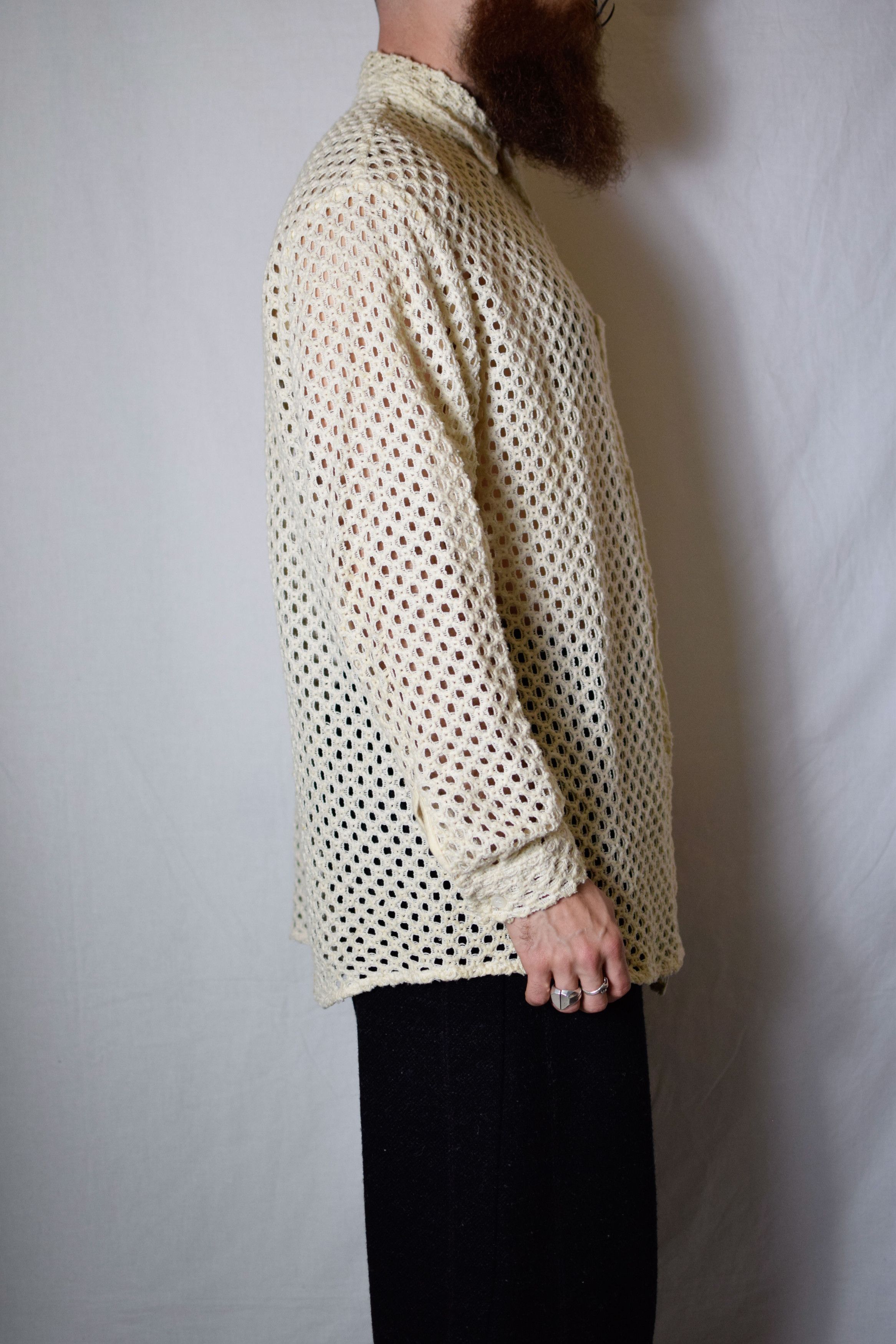 Yohji Yamamoto YYPH SS94 Mesh Shirt - HT-B37-064 Size US L / EU 52-54 / 3 - 5 Thumbnail