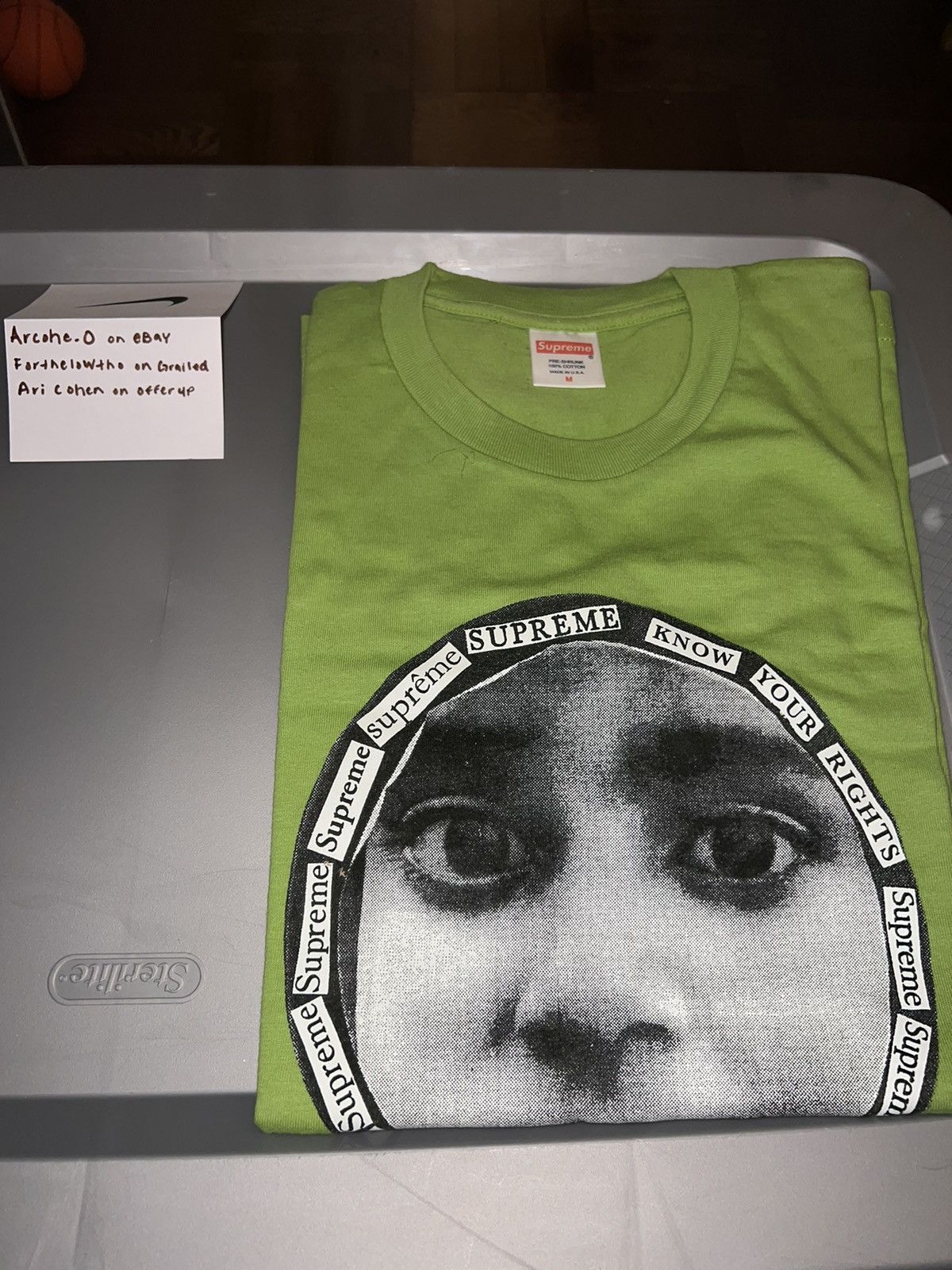 Supreme Supreme Know Your Rights Tee size Medium Size US M / EU 48-50 / 2 - 4 Thumbnail