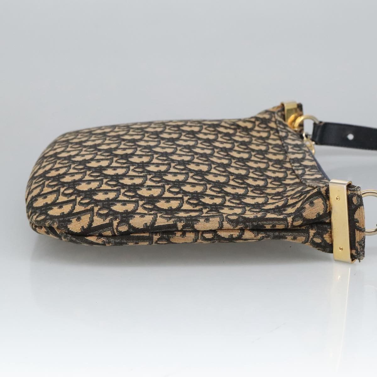 Dior DIOR Trotter Canvas Shoulder Bag Navy Gold Size ONE SIZE - 4 Thumbnail