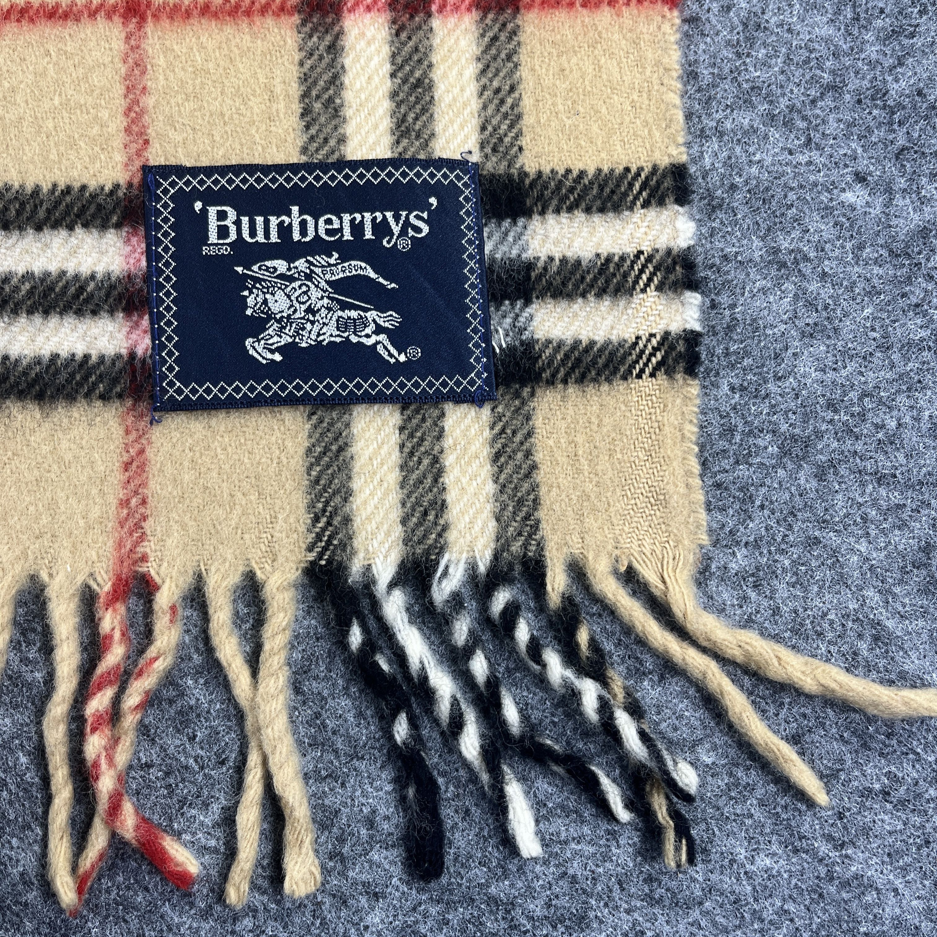 Burberry × Vintage Vintage Burberry Stole / Scarf / Muffler / Neckwear T986 Size ONE SIZE - 2 Thumbnail