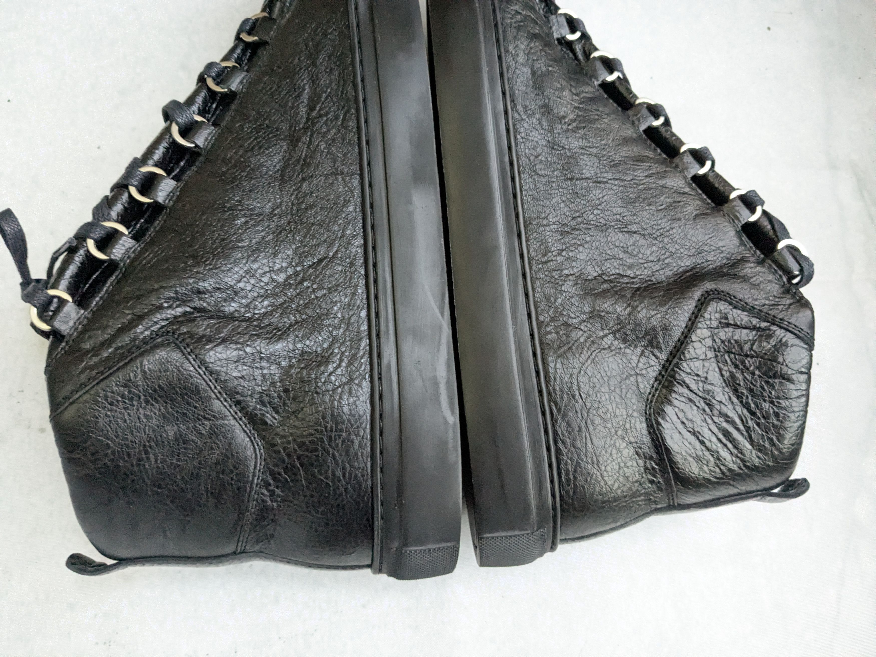Balenciaga Balenciaga Arena Black 14 Leather High Tops Sneakers Size US 14 / EU 47 - 11 Thumbnail