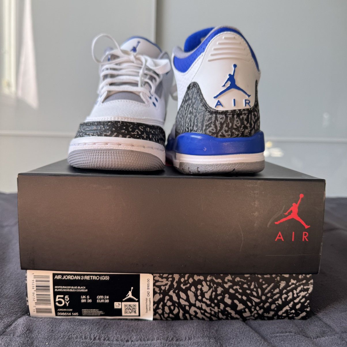 Jordan Brand × Nike Air Jordan 3 Retro “Racer Blue” GS Size US 5.5 / EU 38 - 9 Thumbnail