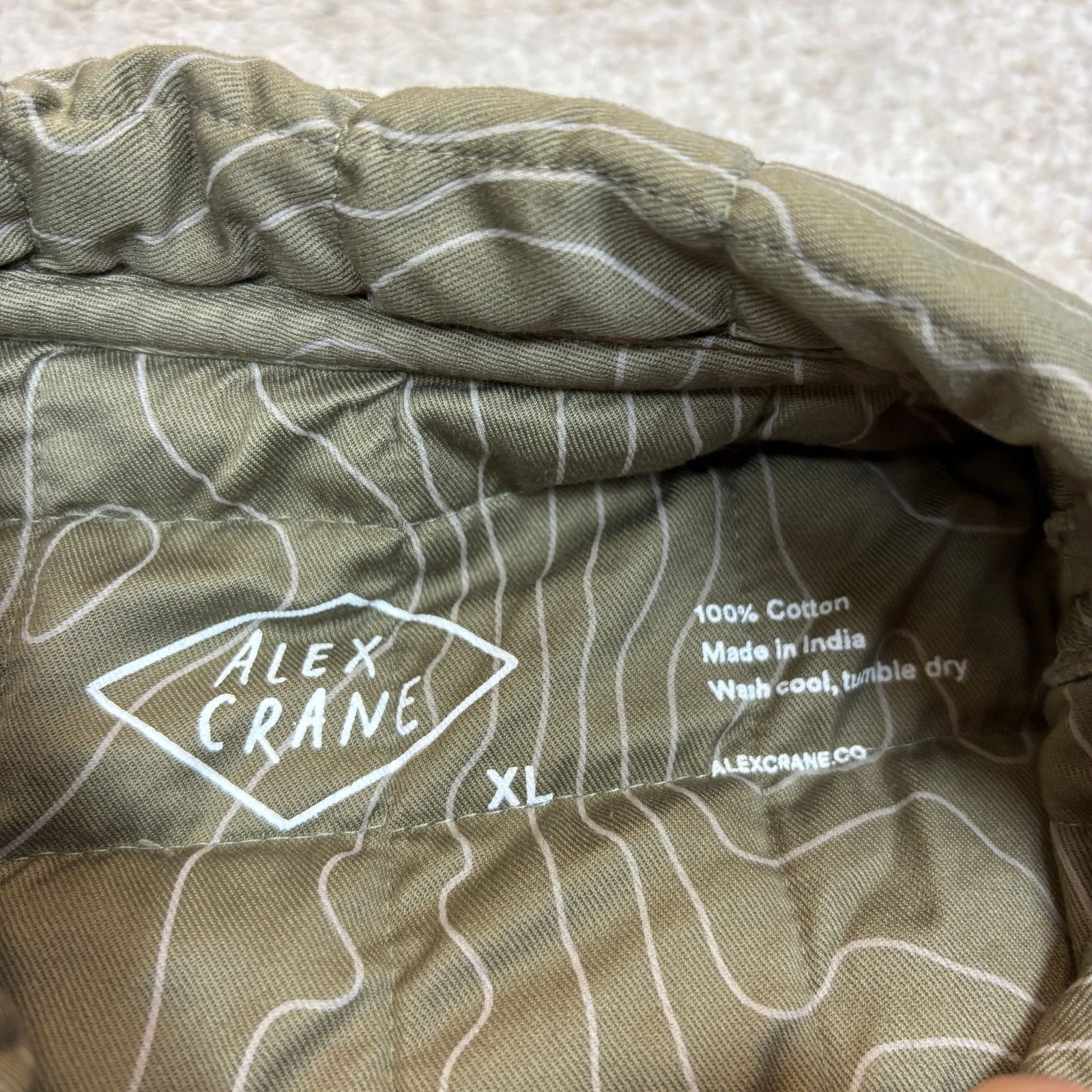 Alex Crane Alex Crane Quilted Kite Jacket Tank Maps Men's XL Military Size US XL / EU 56 / 4 - 4 Thumbnail