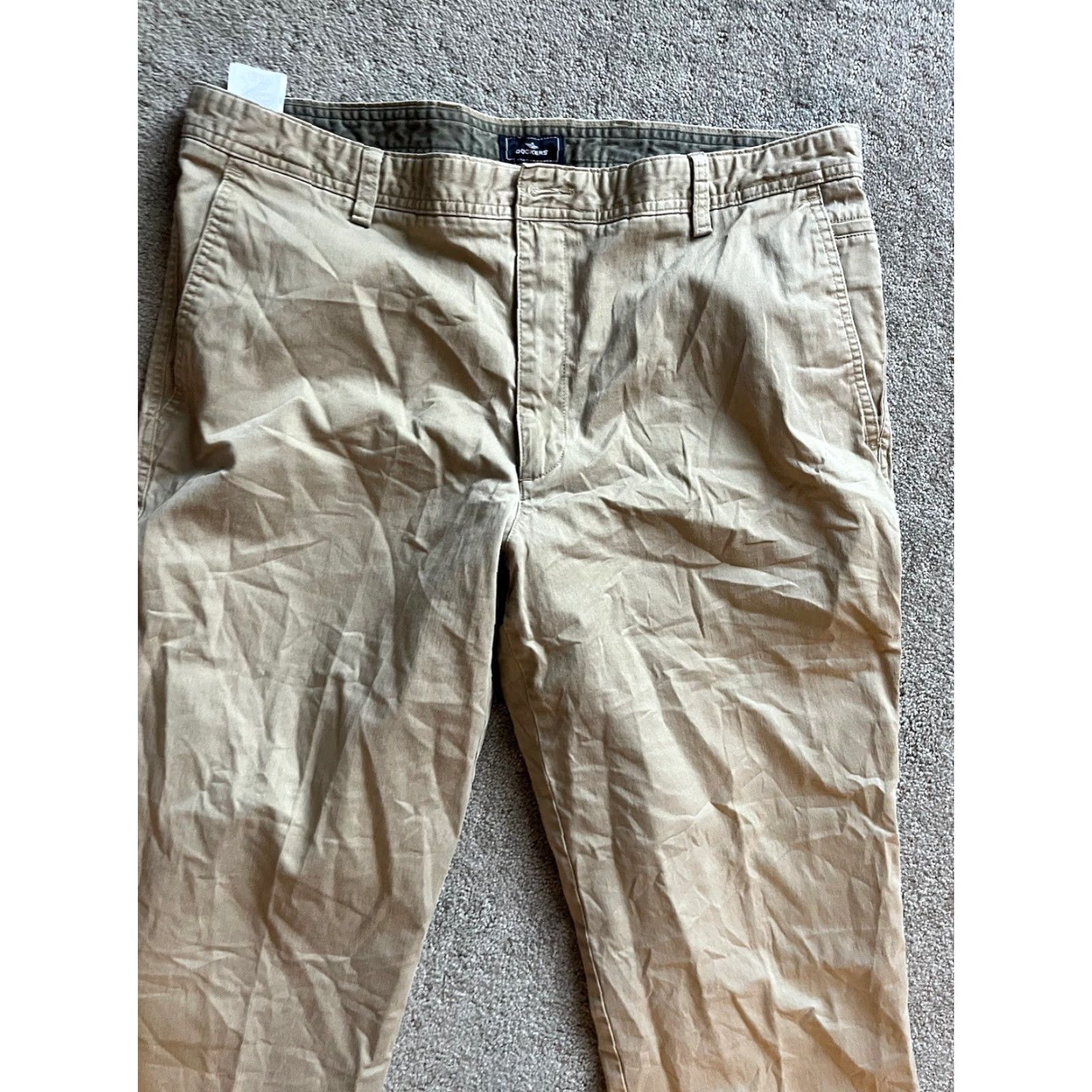 Dockers Dockers Pants Beige Mens 38x30 Flat Front Straight Leg Casual Knit Cotton Machine Wash Size US 38 / EU 54 - 2 Thumbnail
