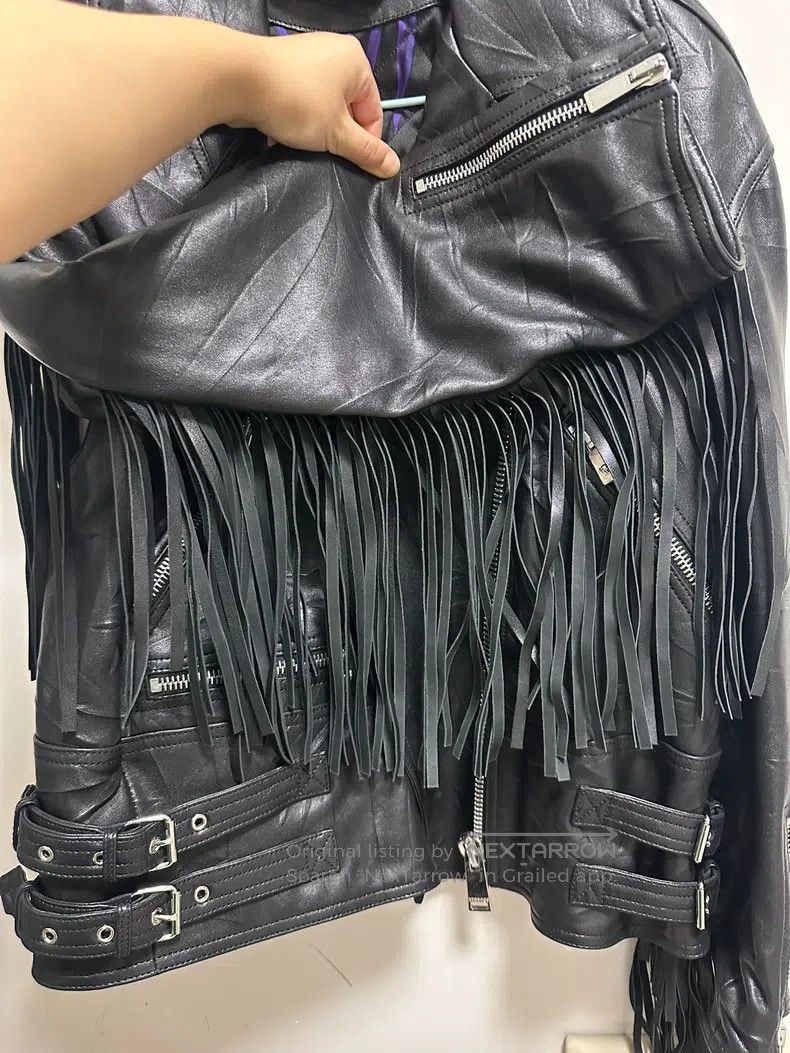 Versace Versace Punk style with cotton leather jacket Size M / US 6-8 / IT 42-44 - 6 Thumbnail