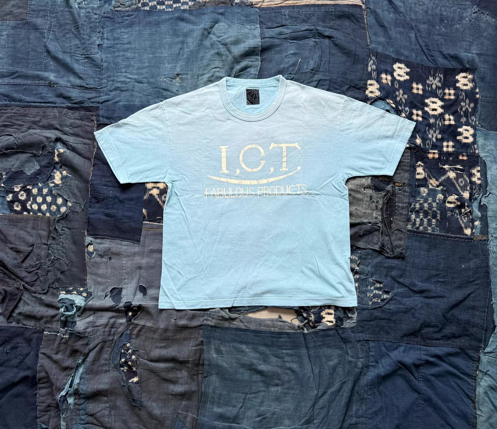 Visvim VISVIM 26SS JUMBO TEE S/S CRASH Washed Print Blue Size US S / EU 44-46 / 1 - 1 Thumbnail