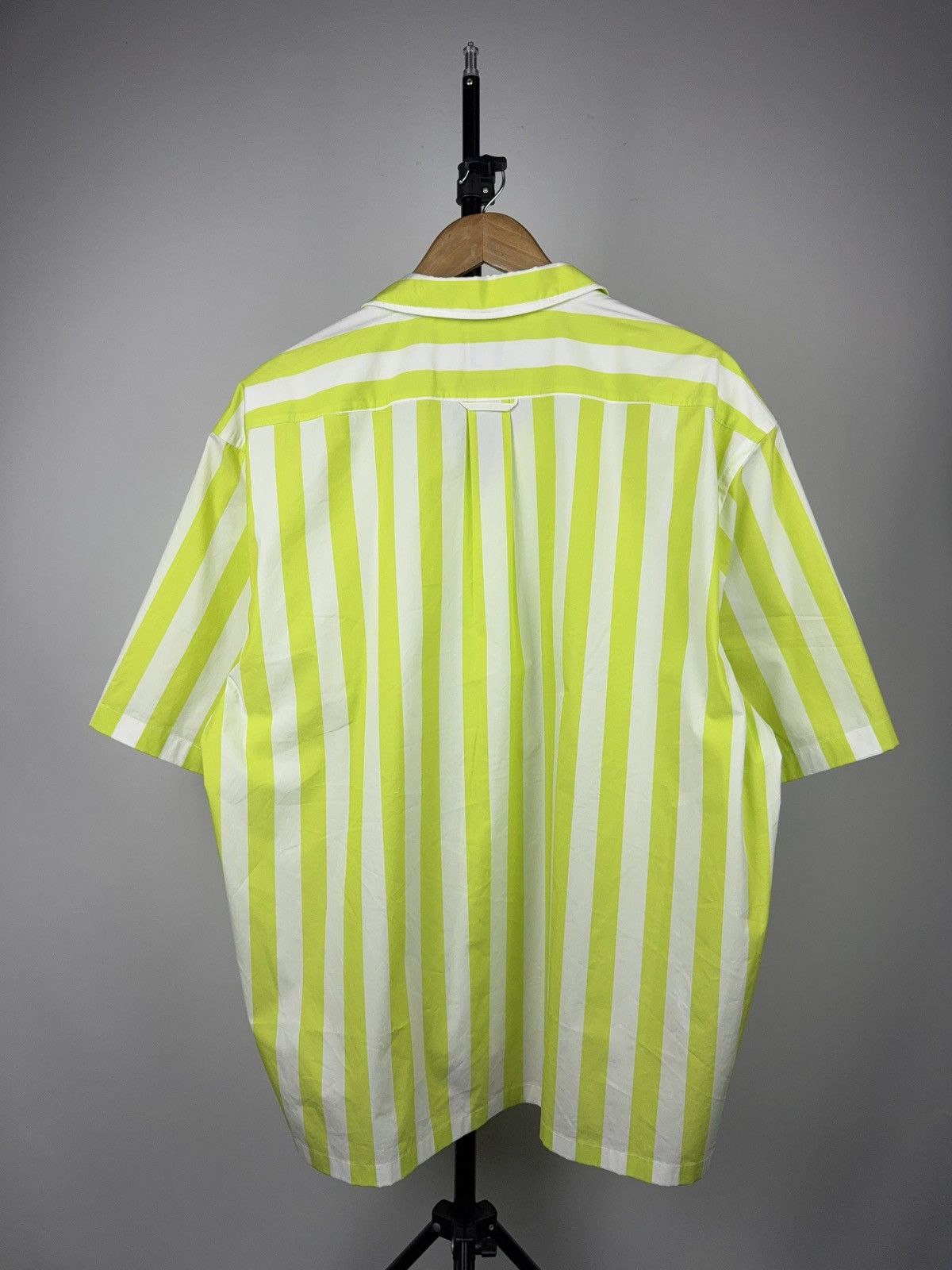Hugo Boss Luxury 00s BOSS Hugo Boss Lollo Stripe Shirt XL Neon Size US XL / EU 56 / 4 - 10 Thumbnail