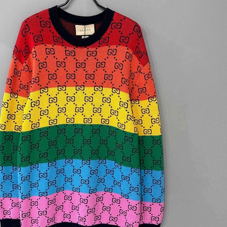 Gucci Gucci Inlaid flower logo multi-color sweater 2506-Nextarrow Size US S / EU 44-46 / 1 - 2 Thumbnail