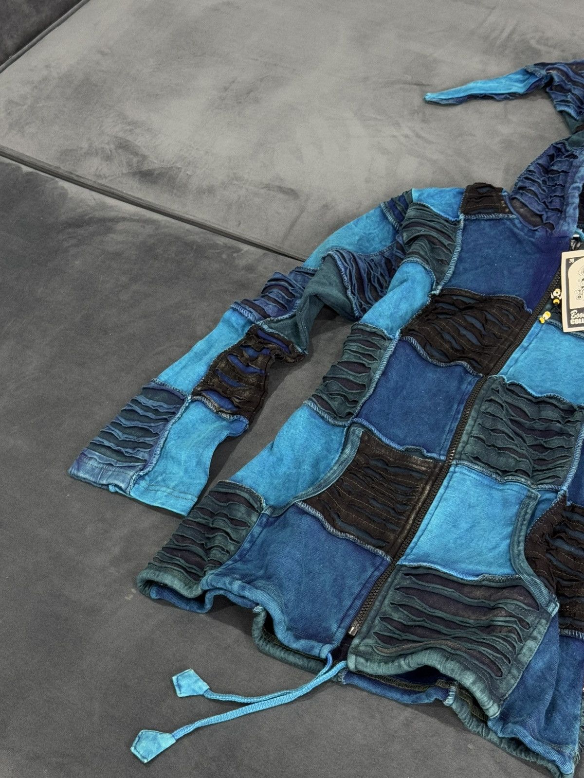 Other Y2K Patchwork Nepal New Distressed Zip Hoodie Size M / US 6-8 / IT 42-44 - 4 Thumbnail