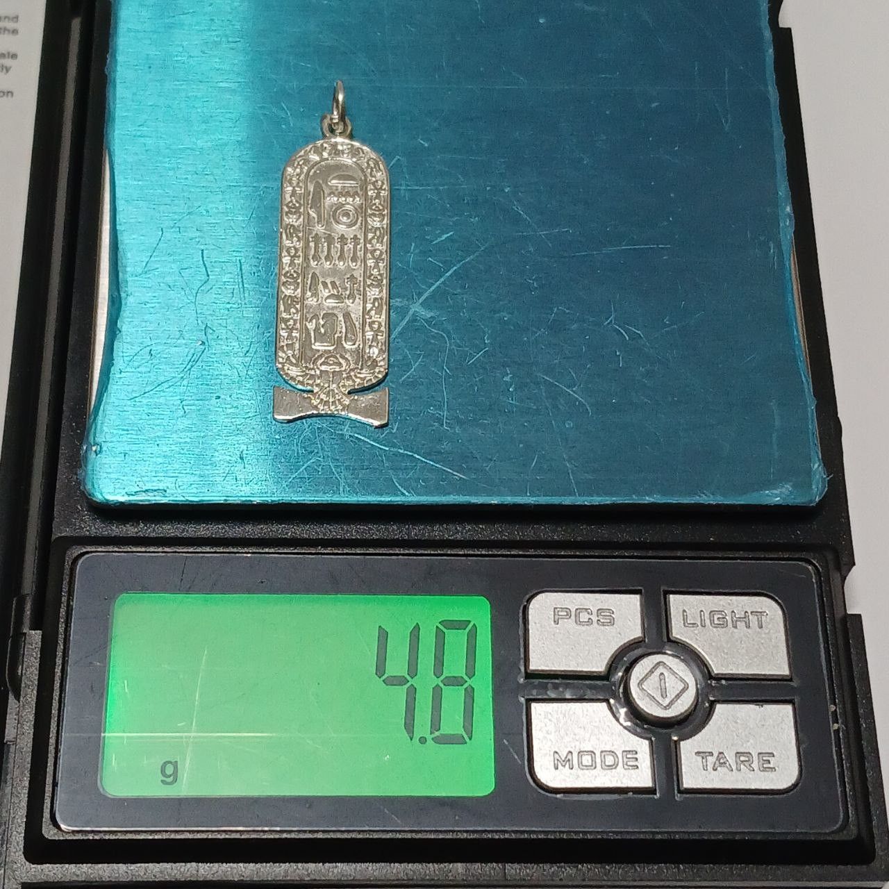 Other Silver-plated Egyptian cartouche pendant hieroglyphic design Size ONE SIZE - 5 Thumbnail