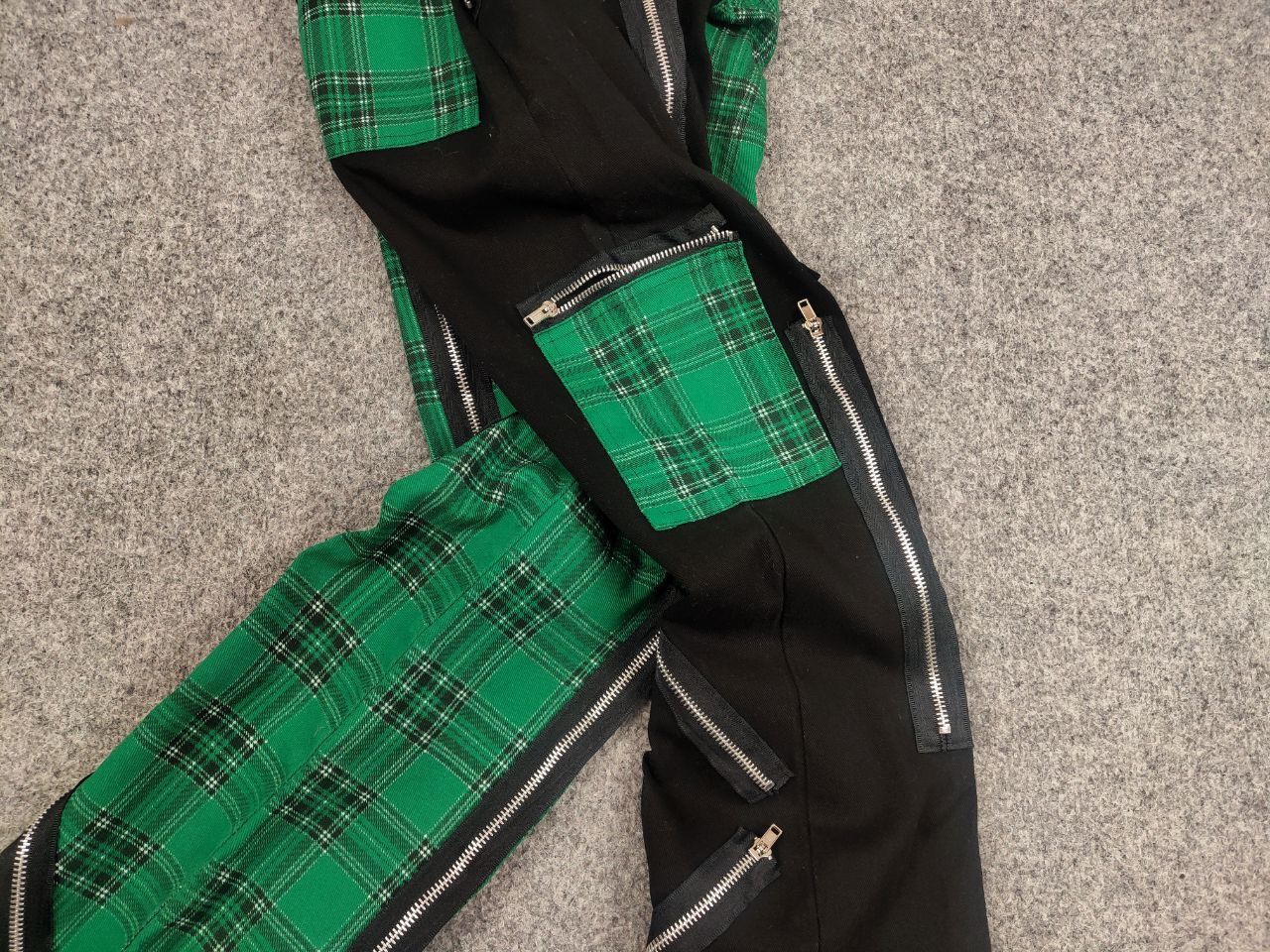 Japanese Brand Nix Gilt Y2K Vintage Avant Garde Gothic Patchwo Zipper Pants Size 32" / US 10 / IT 46 - 5 Thumbnail