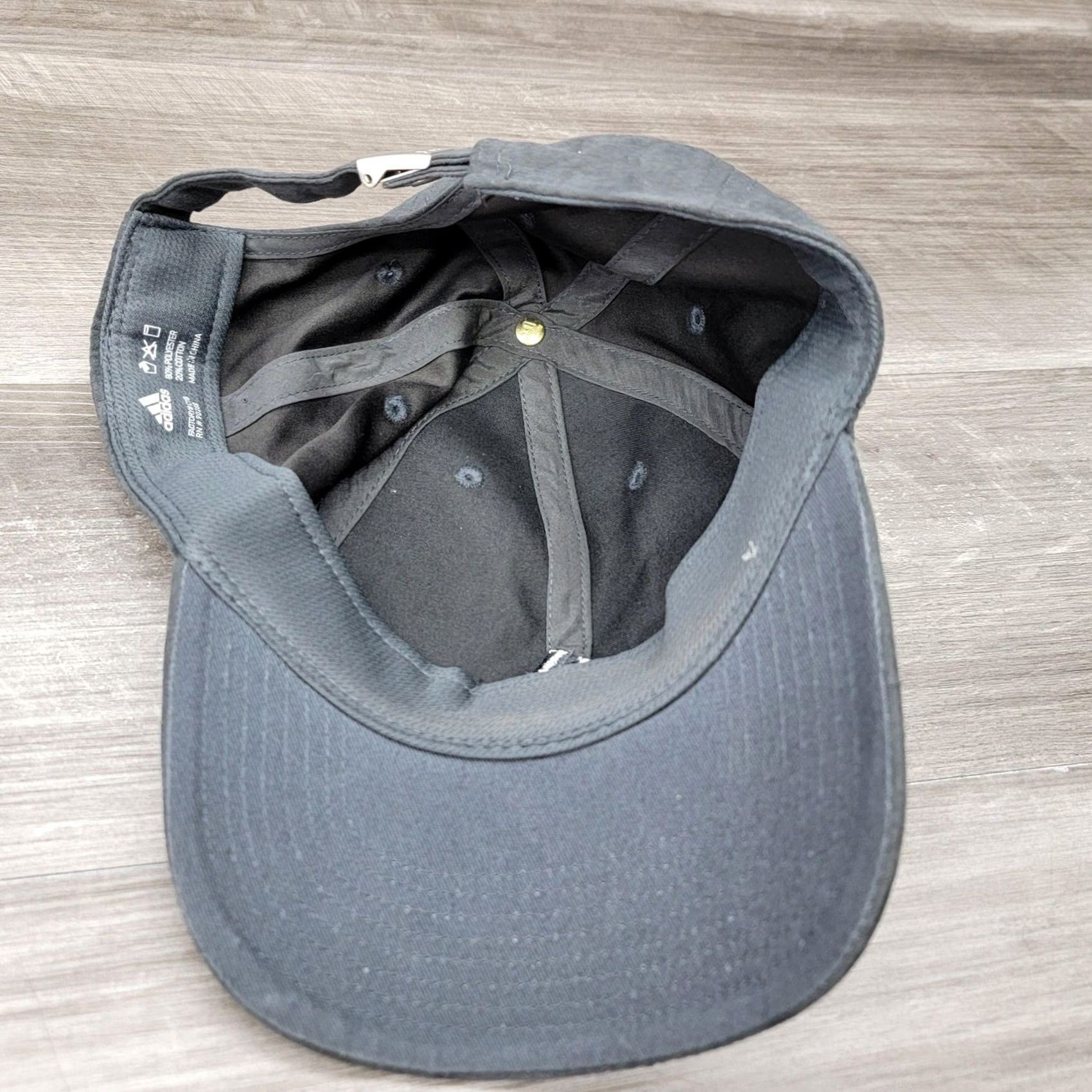 Adidas Adidas Hat Cap Strap Back Gray Climalite Performance Embroidered Dad Hat Mens Size ONE SIZE - 5 Thumbnail