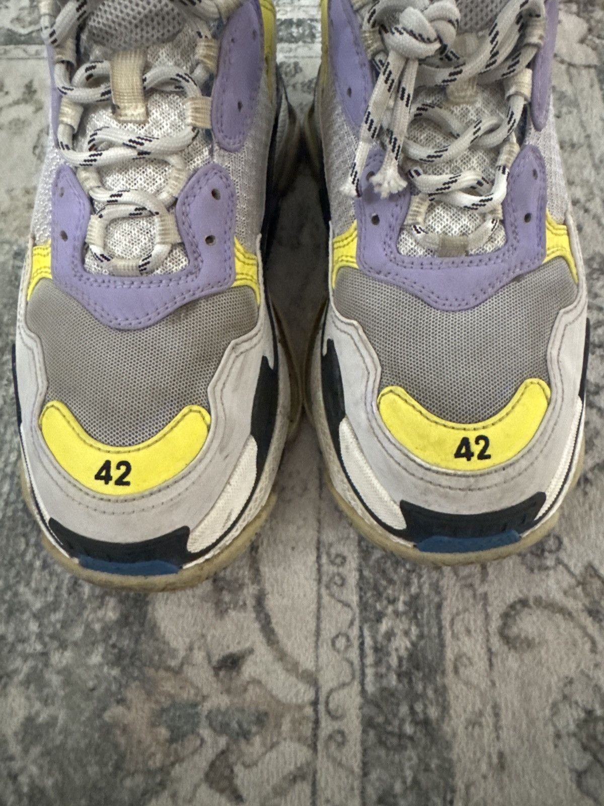 Balenciaga Balenciaga Triple S Purple Blue Yellow Size US 8 / EU 41 - 7 Thumbnail