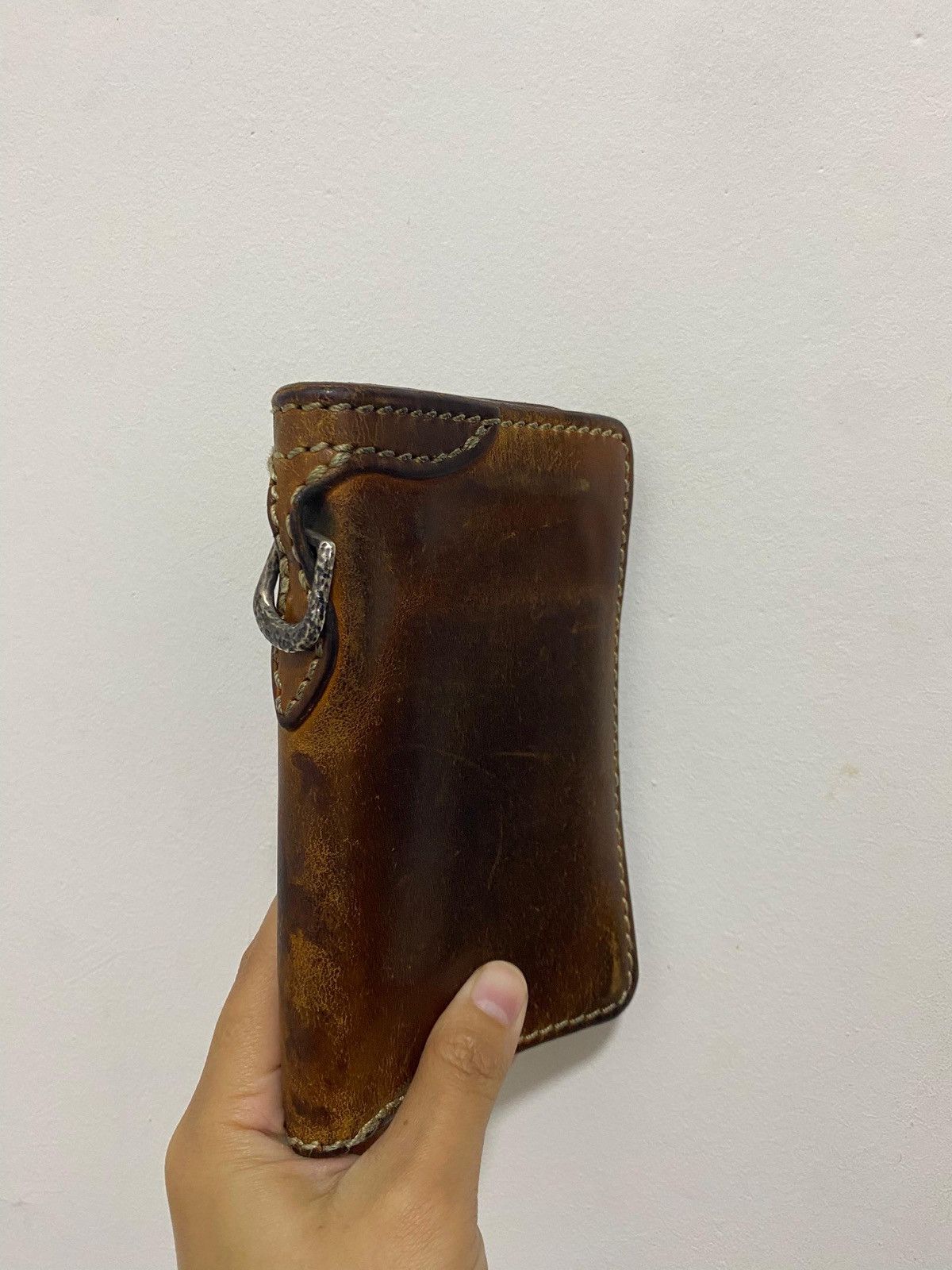 The Flat Head The Flat Head Leather Wallet – Beautiful Patina Aging Size ONE SIZE - 6 Thumbnail