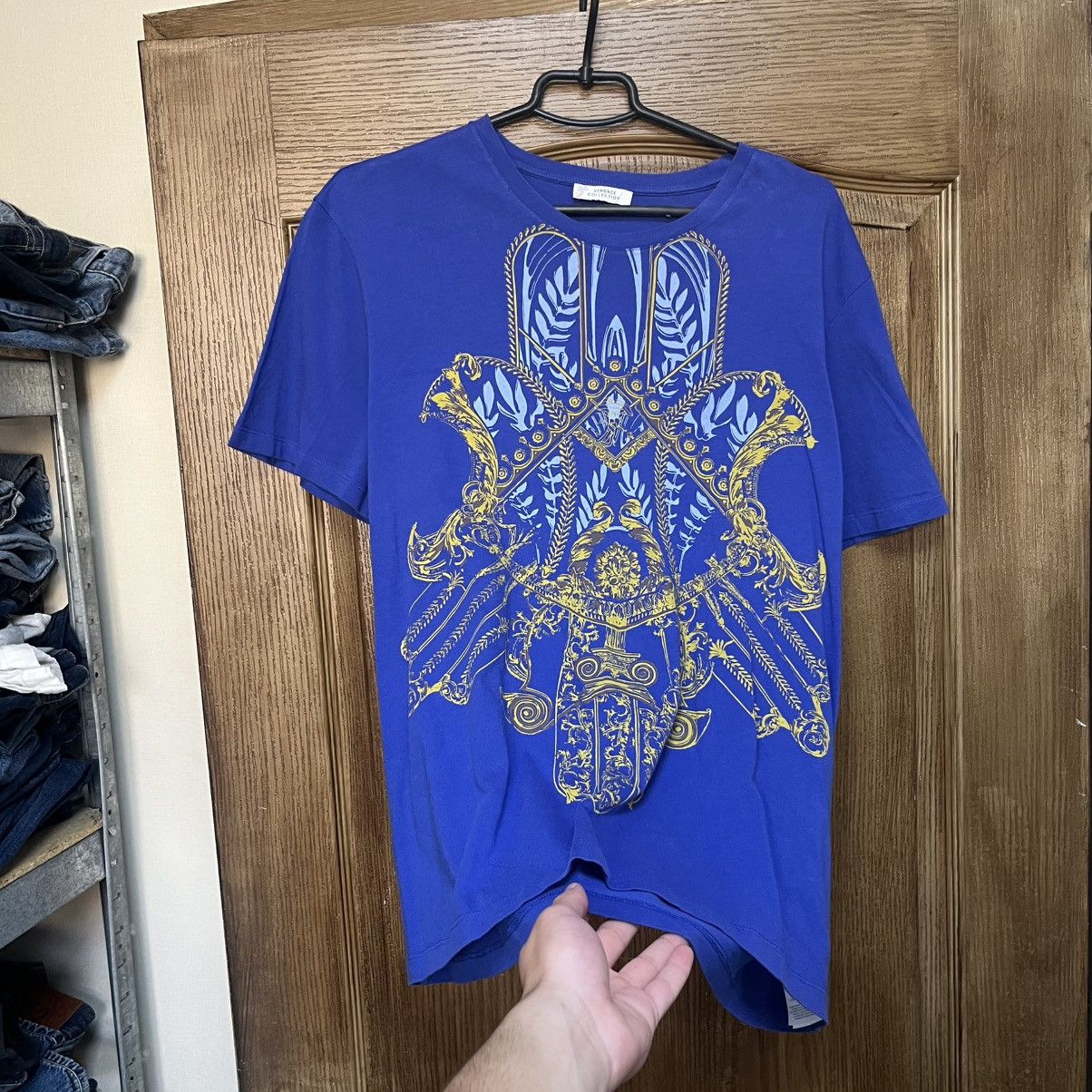 Versace Versace Collection Y2K Big Logo T-Shirt Size US XL / EU 56 / 4 - 2 Thumbnail
