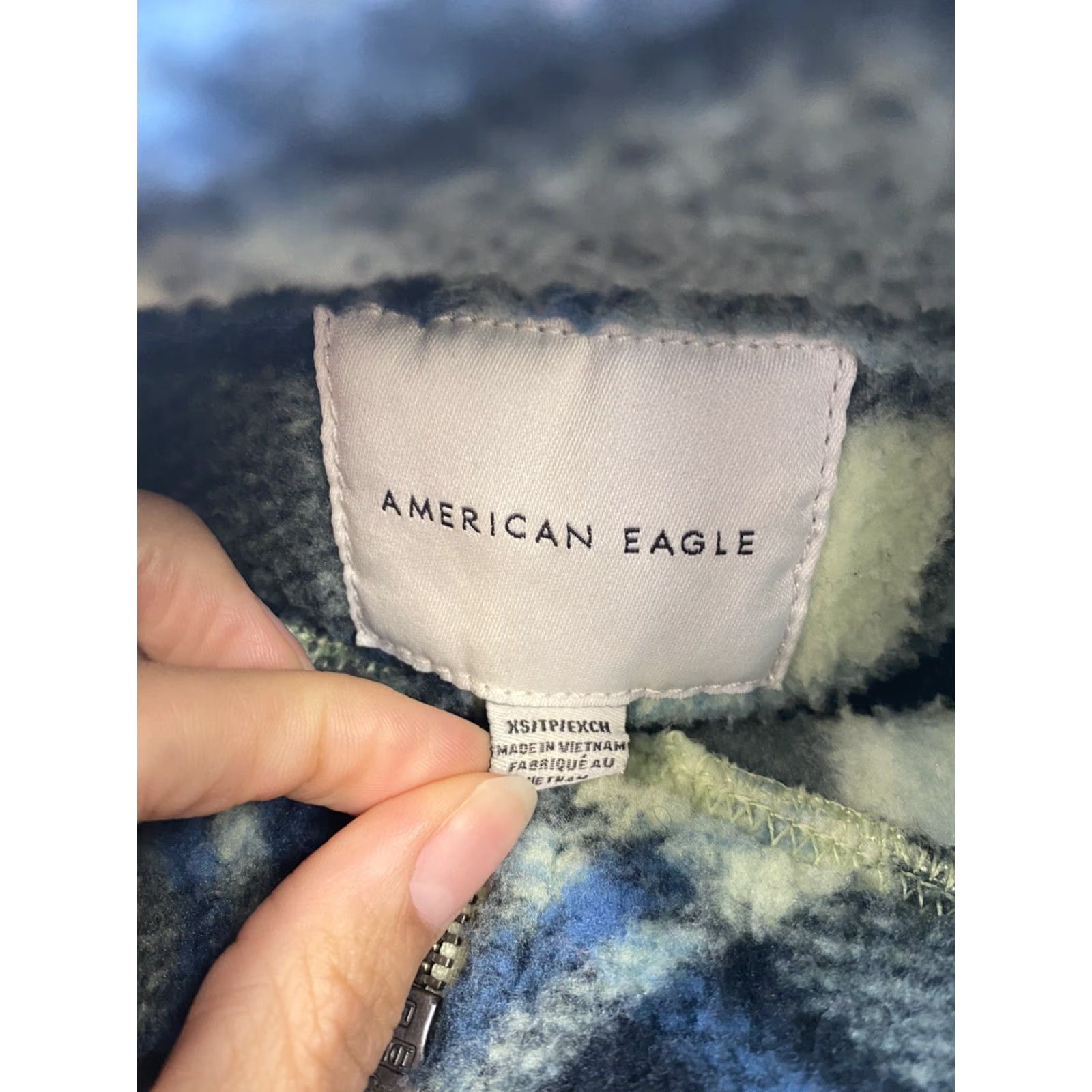 American Eagle Outfitters American Eagle Sweatshirt Womens XS Plaid Cropped Fleece Size XS / US 0-2 / IT 36-38 - 5 Thumbnail