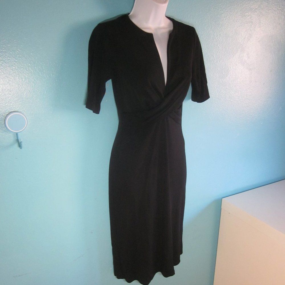 Diane von Furstenberg Diane Von Furstenberg Little Black Twist Front Dress Marked Size XS / US 0-2 / IT 36-38 - 1 Thumbnail