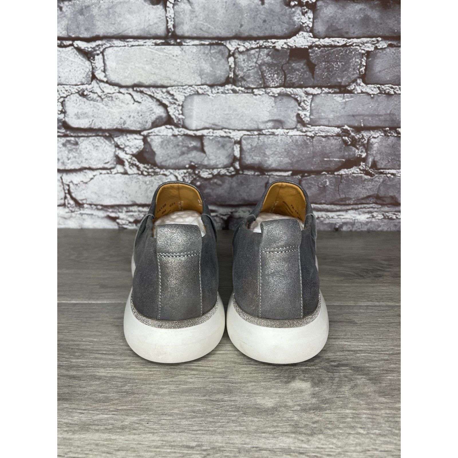 Johnston & Murphy Johnston & Murphy Tru Foam Dakota Silver Leather Sneakers Sh Size US 8 / IT 38 - 3 Thumbnail