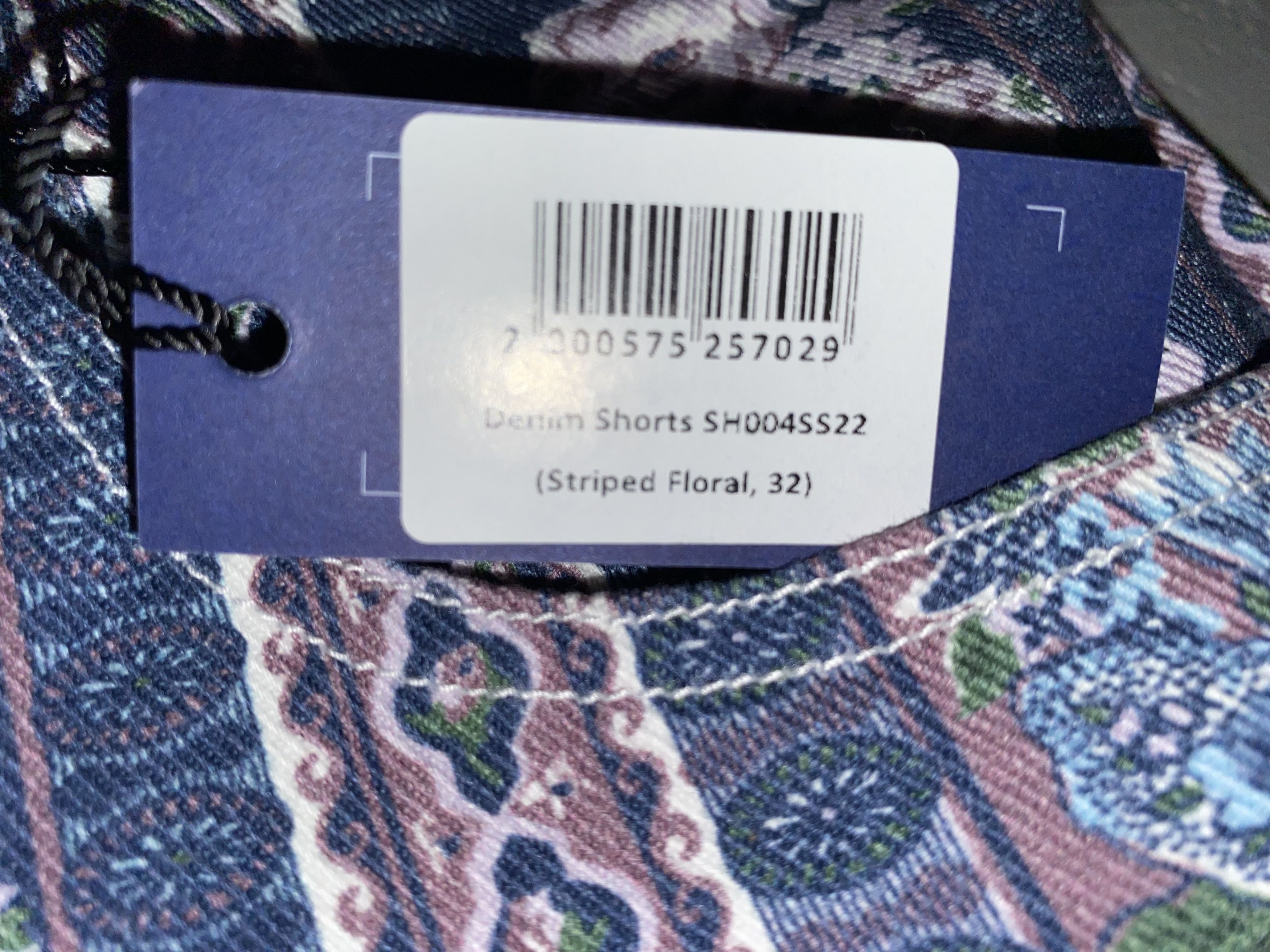 Noah Noah NYC Ny Striped FLORAL DENIM Shorts Supreme HUF Stussy ! Size US 32 / EU 48 - 4 Thumbnail