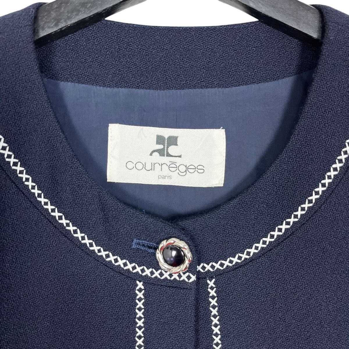 Courreges × Designer Courreges Single Button Woman Coat Size M / US 6-8 / IT 42-44 - 4 Thumbnail