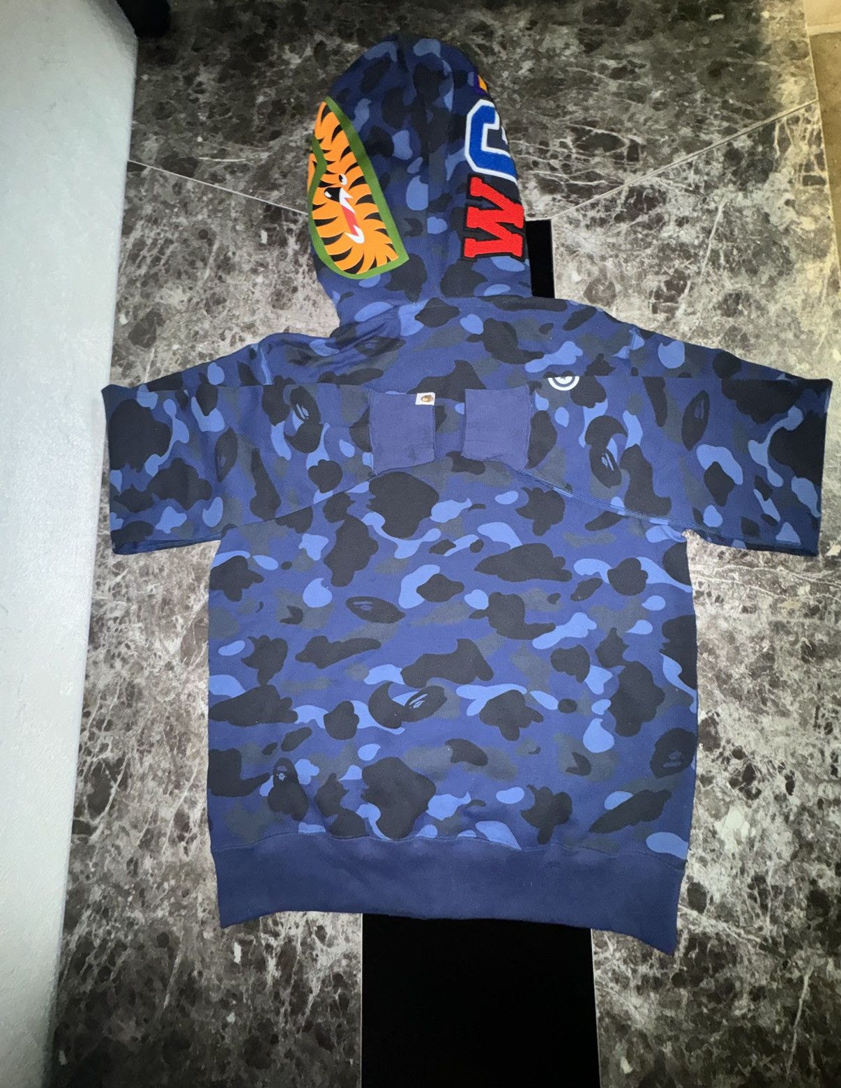 Bape BAPE Double Hood Full Zip Hoodie Navy Blue Men’s XLL (NWT) Size US XXL / EU 58 / 5 - 2 Thumbnail