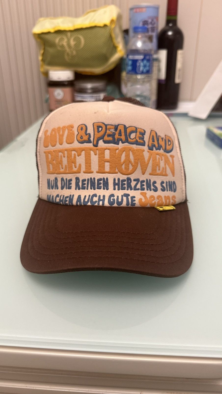 Kapital Kapital Love & Peace Beethoven trucker cap/ hat Size ONE SIZE - 1 Thumbnail