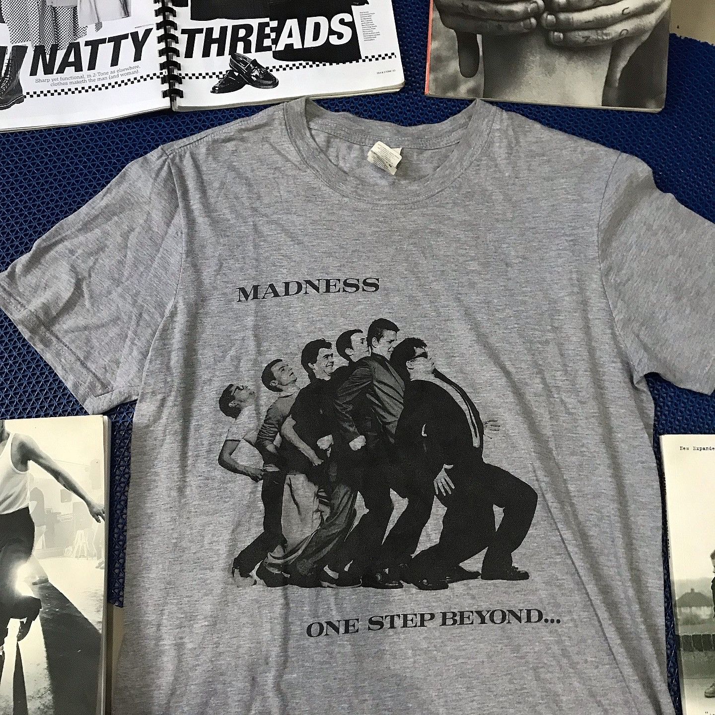 Band Tees × Madness Vintage madness ONE STEP BEYOND Ska Two Tone Tshirt grey tee Size US M / EU 48-50 / 2 - 1 Thumbnail