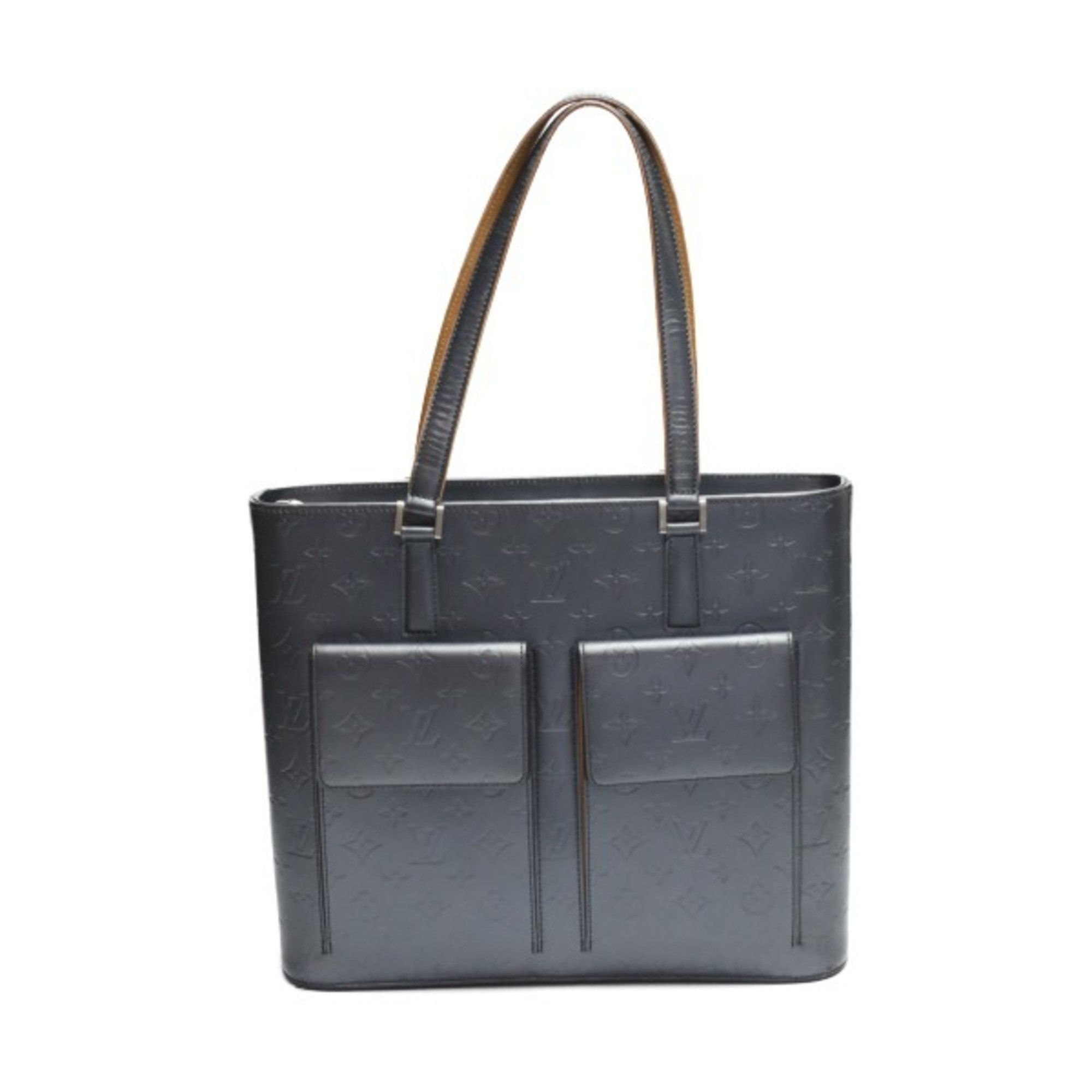 image of Louis Vuitton Wilwood Monogram Matte M55105 Louis Vuitton Blue Tote Bag Lv, Women's