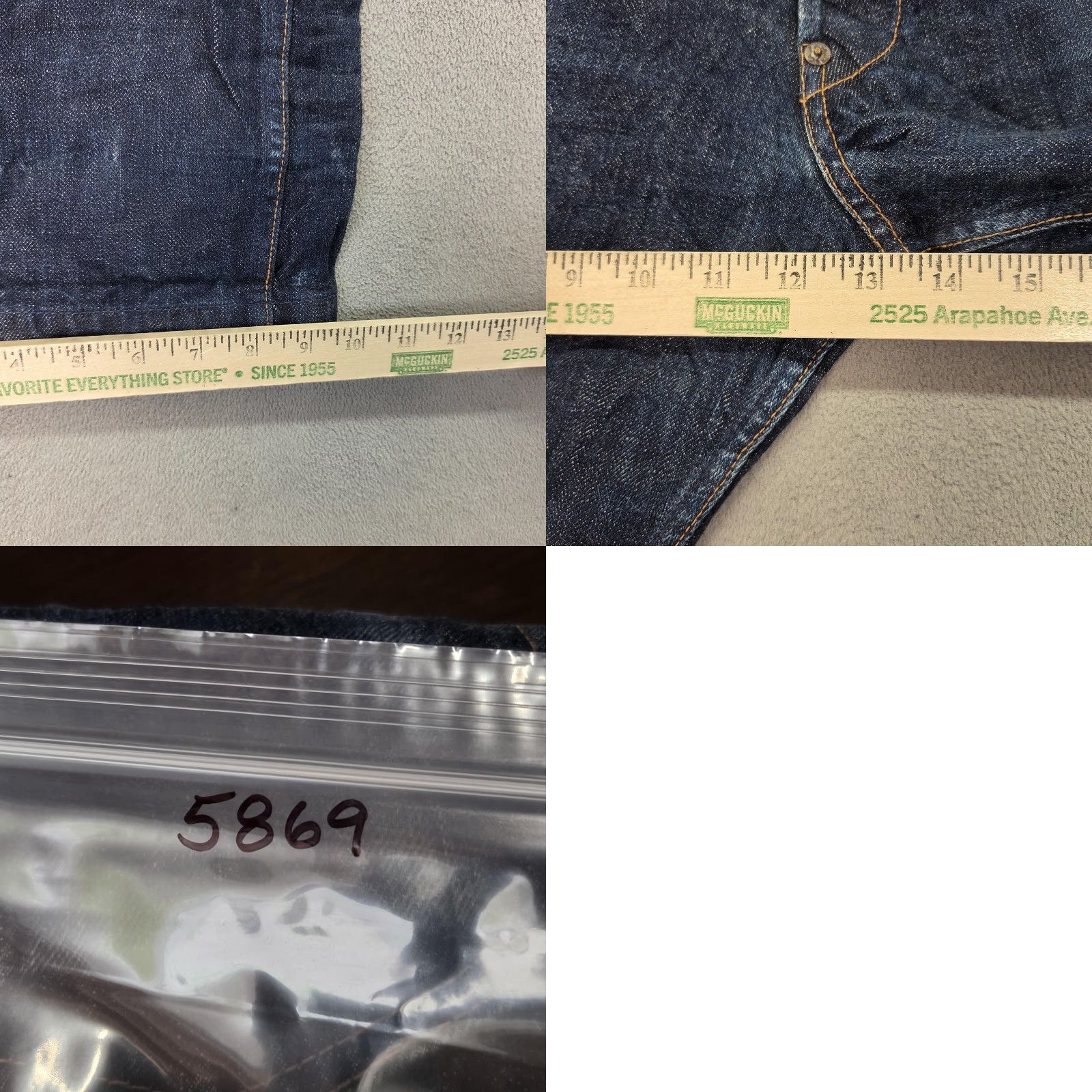 Trophy Clothing Trophy Clothing Dirt Denim Indigo Selvedge Jeans Buckleback Bootcut Baggy 28x32 Jeans Mens Blue 28 Inseam 32 Buckle Buckle Back Stadium? Size US 28 / EU 44 - 9 Thumbnail