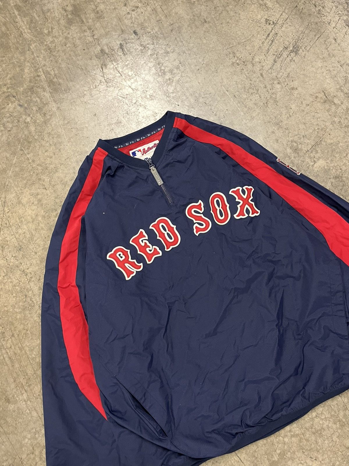 Vintage Boston Red Sox vintage majestic light weight pull over 90s Size US XXL / EU 58 / 5 - 3 Thumbnail