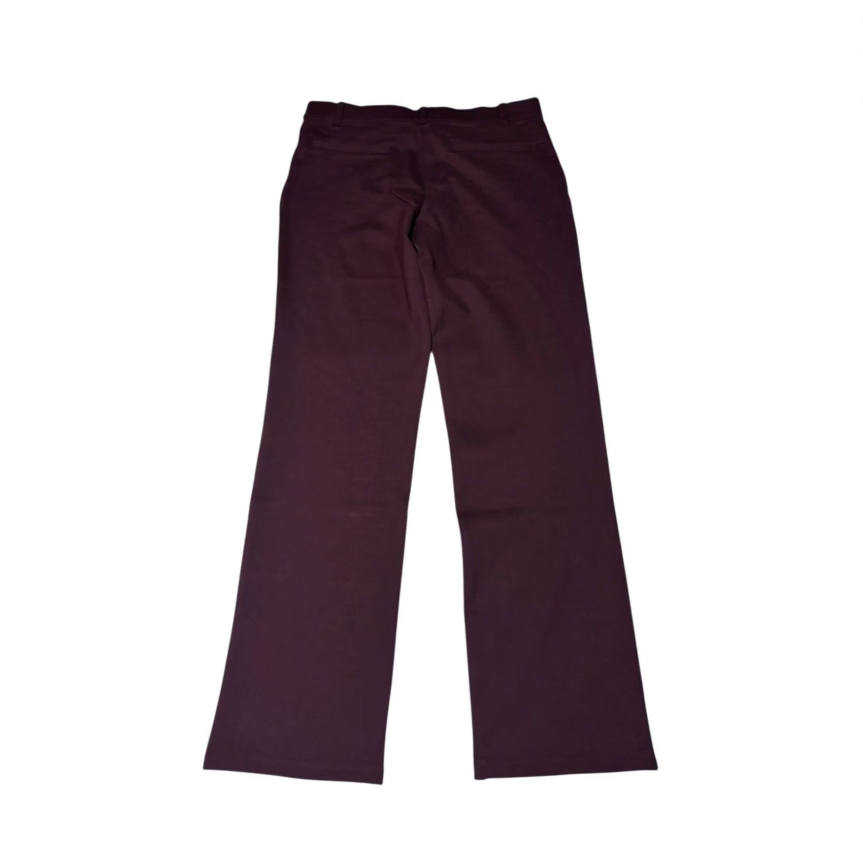 Quince Quince Pants Women M 30X29 Burgundy Petite Ultra-Stretch Ponte Straight Leg NWT Size 32" / US 10 / IT 46 - 6 Thumbnail
