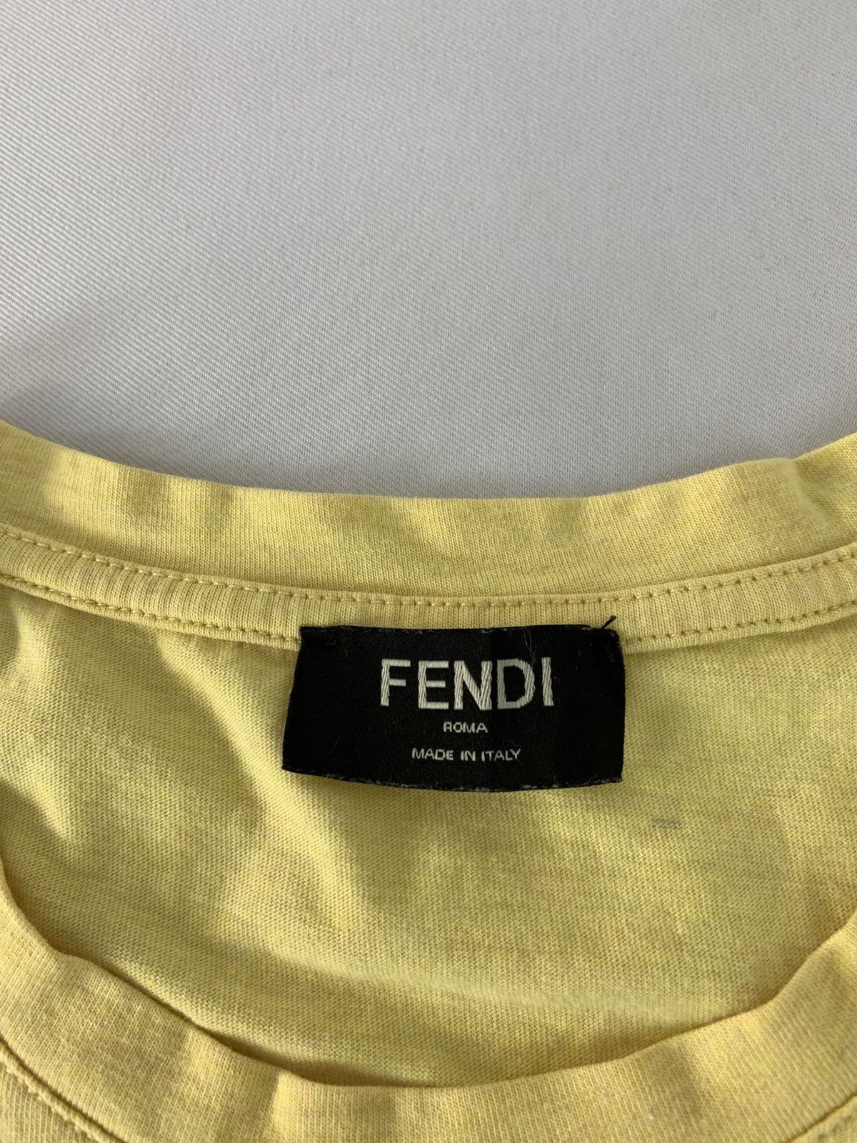Fendi Fendi Roma Italia Cup Coffee Graphic Screen Printed Tee Size US S / EU 44-46 / 1 - 6 Thumbnail