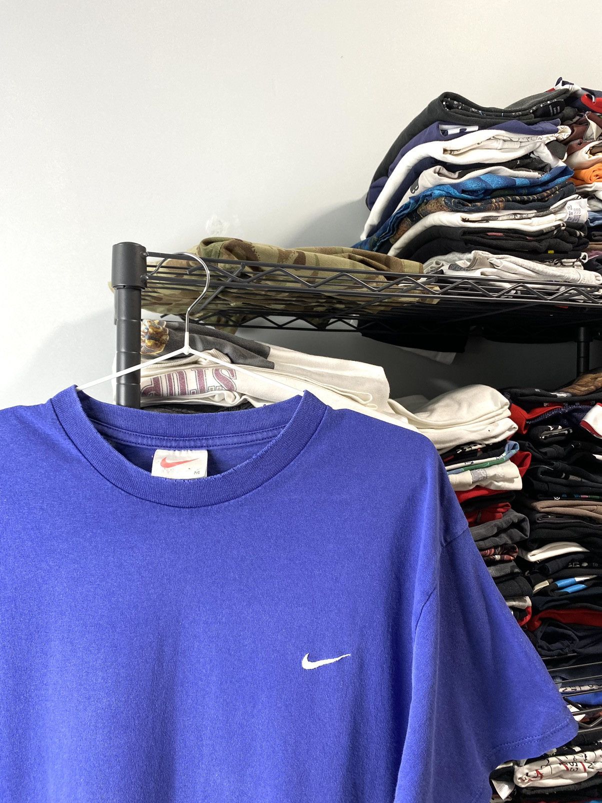 Nike × Vintage 1990’s Vintage Nike T Shirt Purple Blue Size US M / EU 48-50 / 2 - 2 Thumbnail