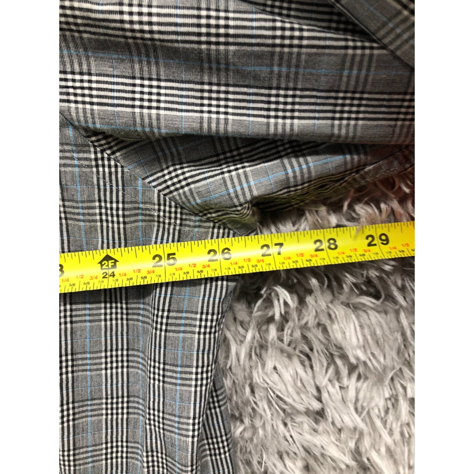 Chaps Chaps Shirt XXL Mens Gray Plaid Long Sleeve Button-Down Collar Shirt Size US XXL / EU 58 / 5 - 4 Thumbnail