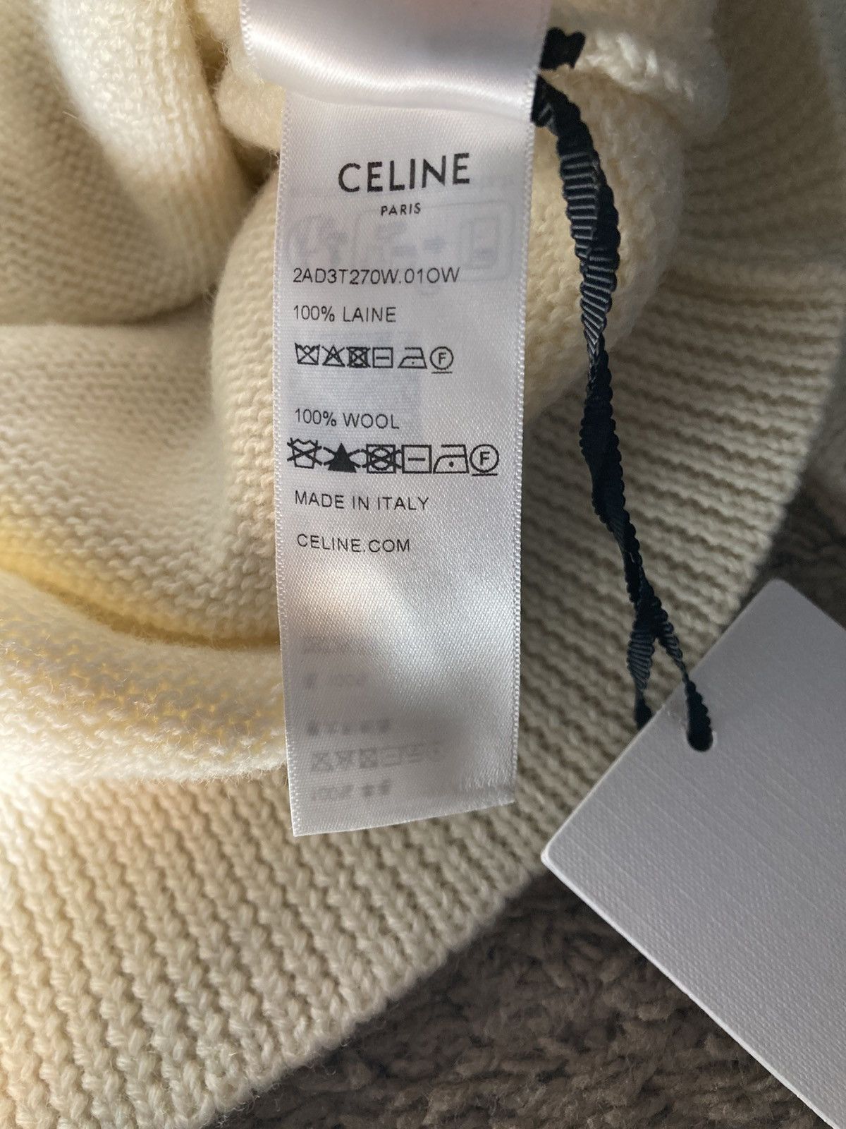 Celine AW23 Celine Coin Brushed Wool Knit Sweater Hedi 2023 Size US L / EU 52-54 / 3 - 8 Thumbnail