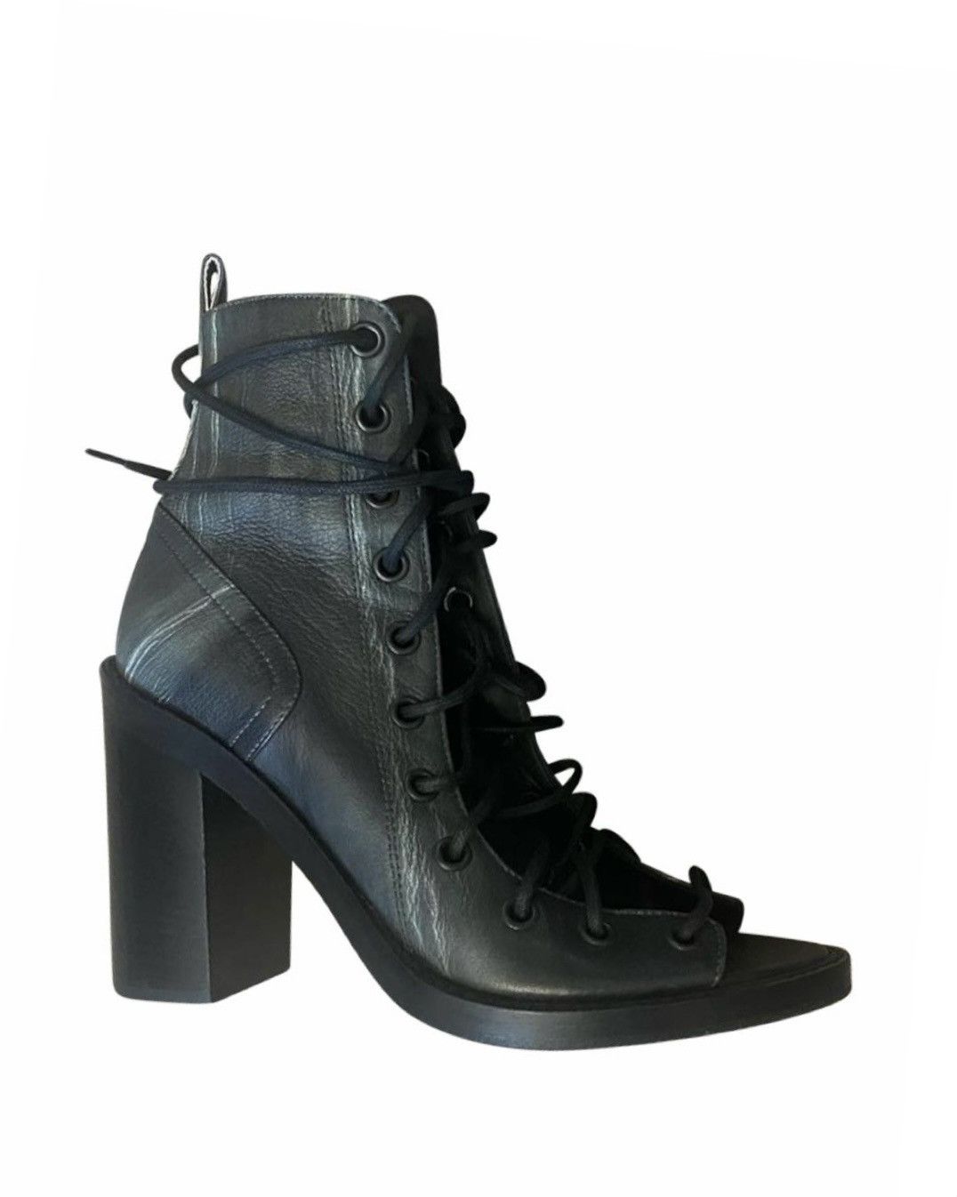 Ann Demeulemeester × Japanese Brand Ann Demeulemeester Leather Lace-Up Combat Boots Size US 9 / IT 39 - 1 Thumbnail