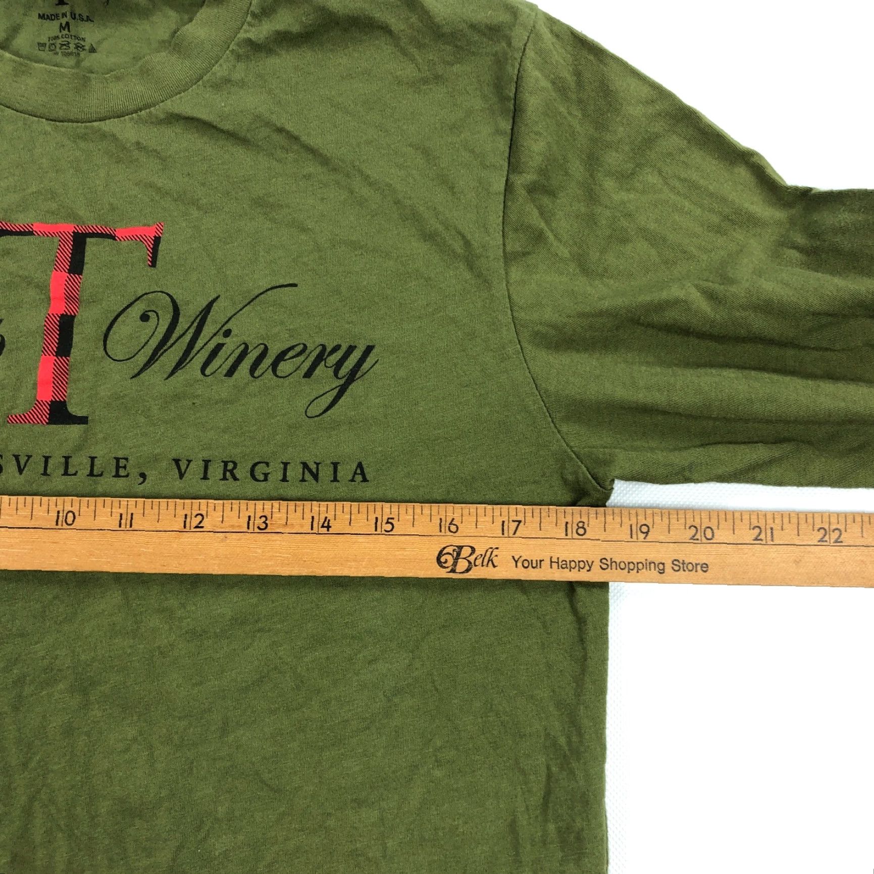 Vintage Trump Winery T-Shirt Adult Medium Green Long Sleeve Tee Size US M / EU 48-50 / 2 - 6 Thumbnail